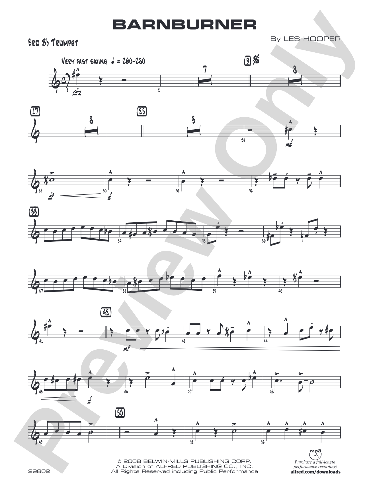 Barnburner: 3rd B-flat Trumpet