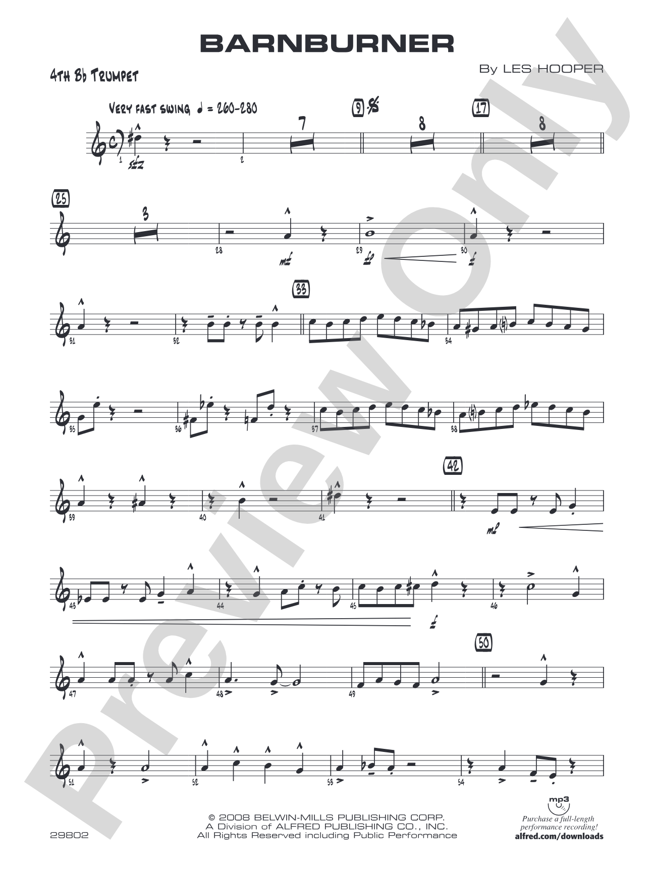 Barnburner: 4th B-flat Trumpet