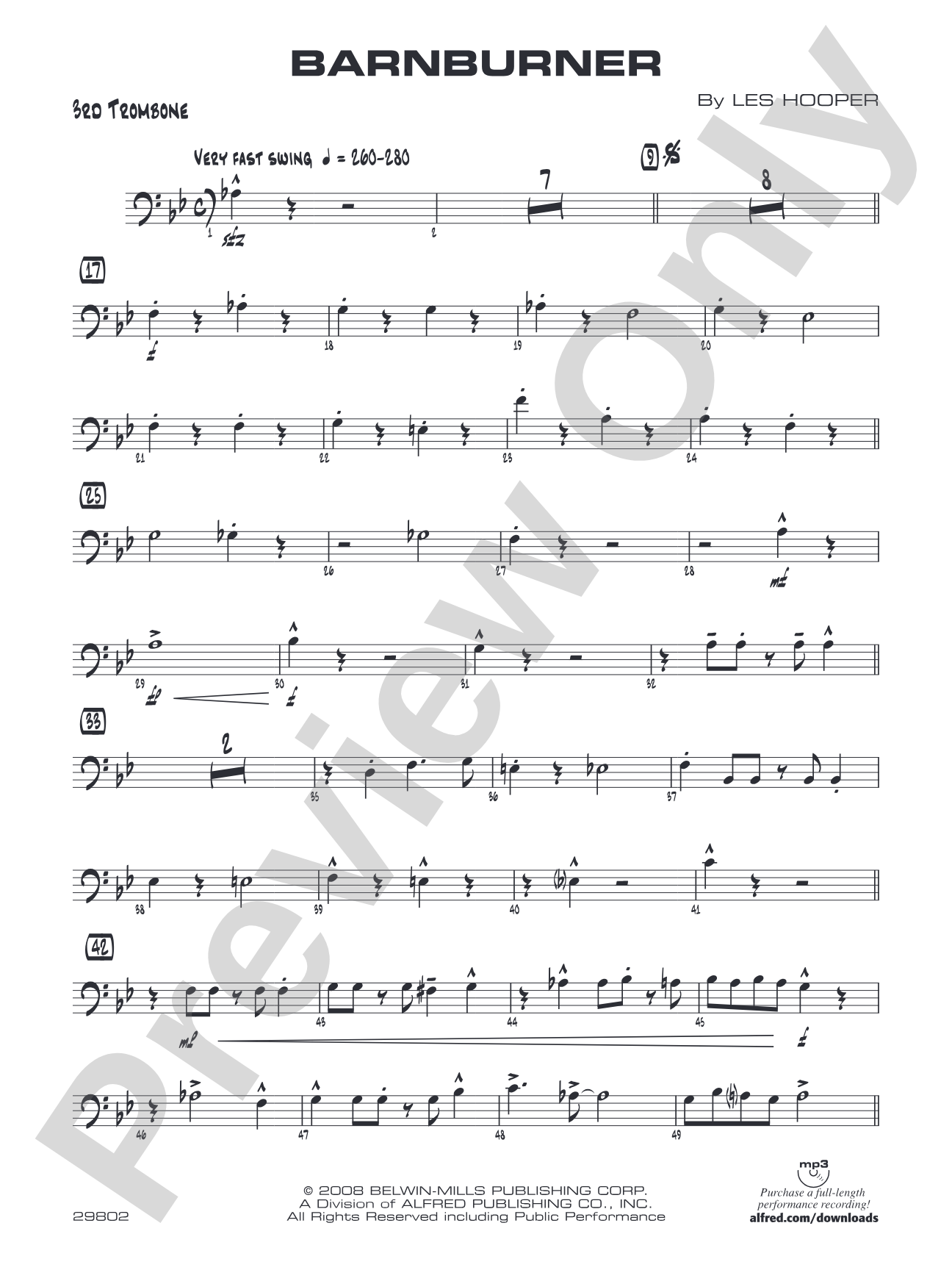 Barnburner: 3rd Trombone