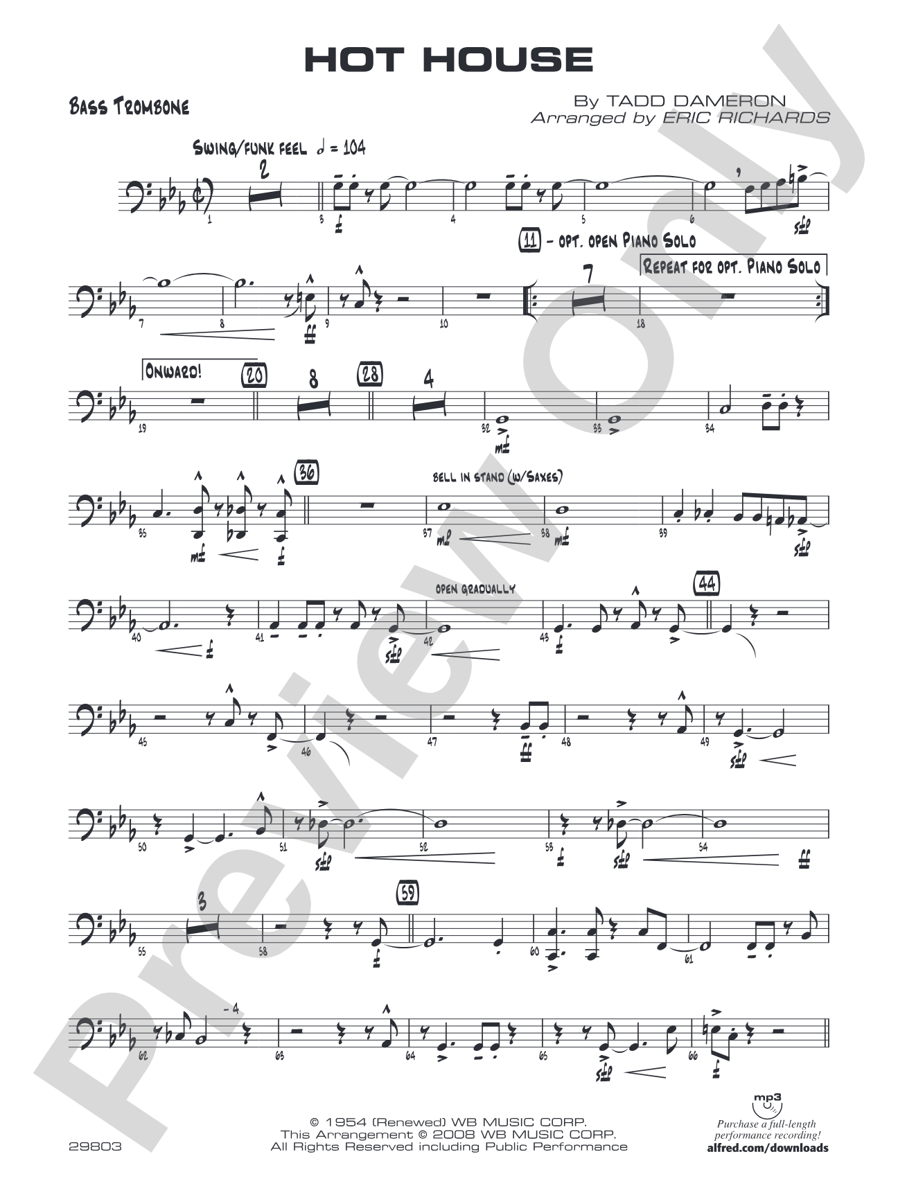 Hot House: Bass Trombone