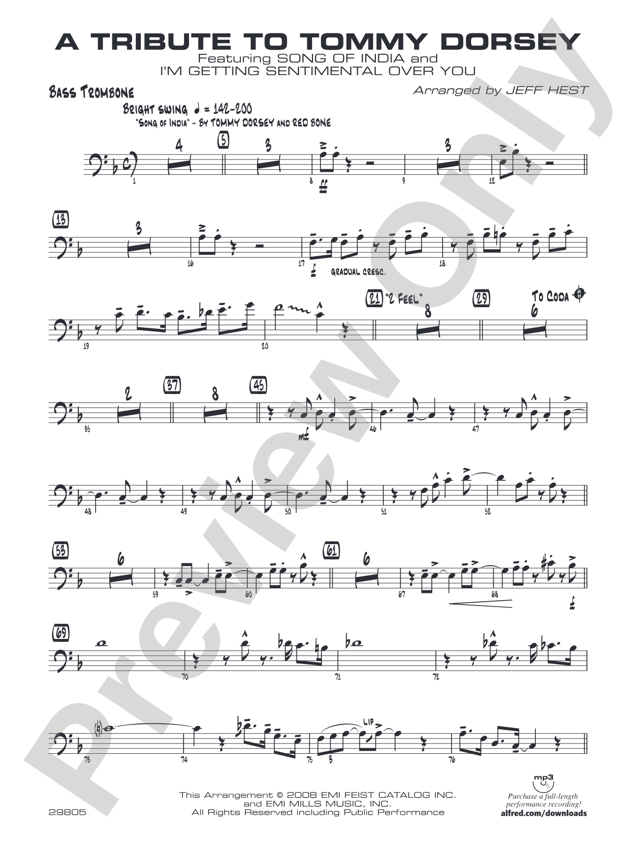 A Tribute to Tommy Dorsey: Bass Trombone