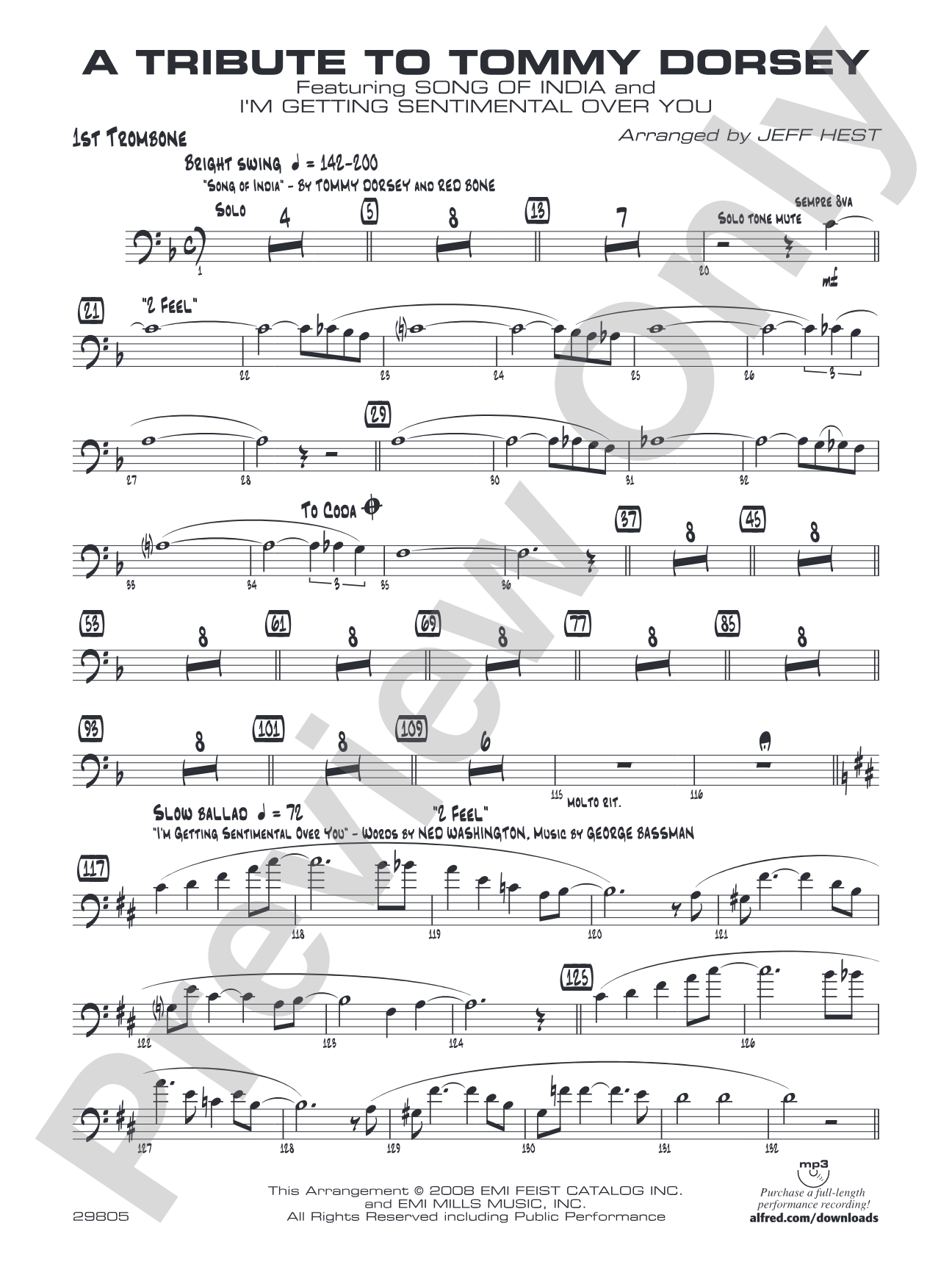 A Tribute to Tommy Dorsey: 1st Trombone