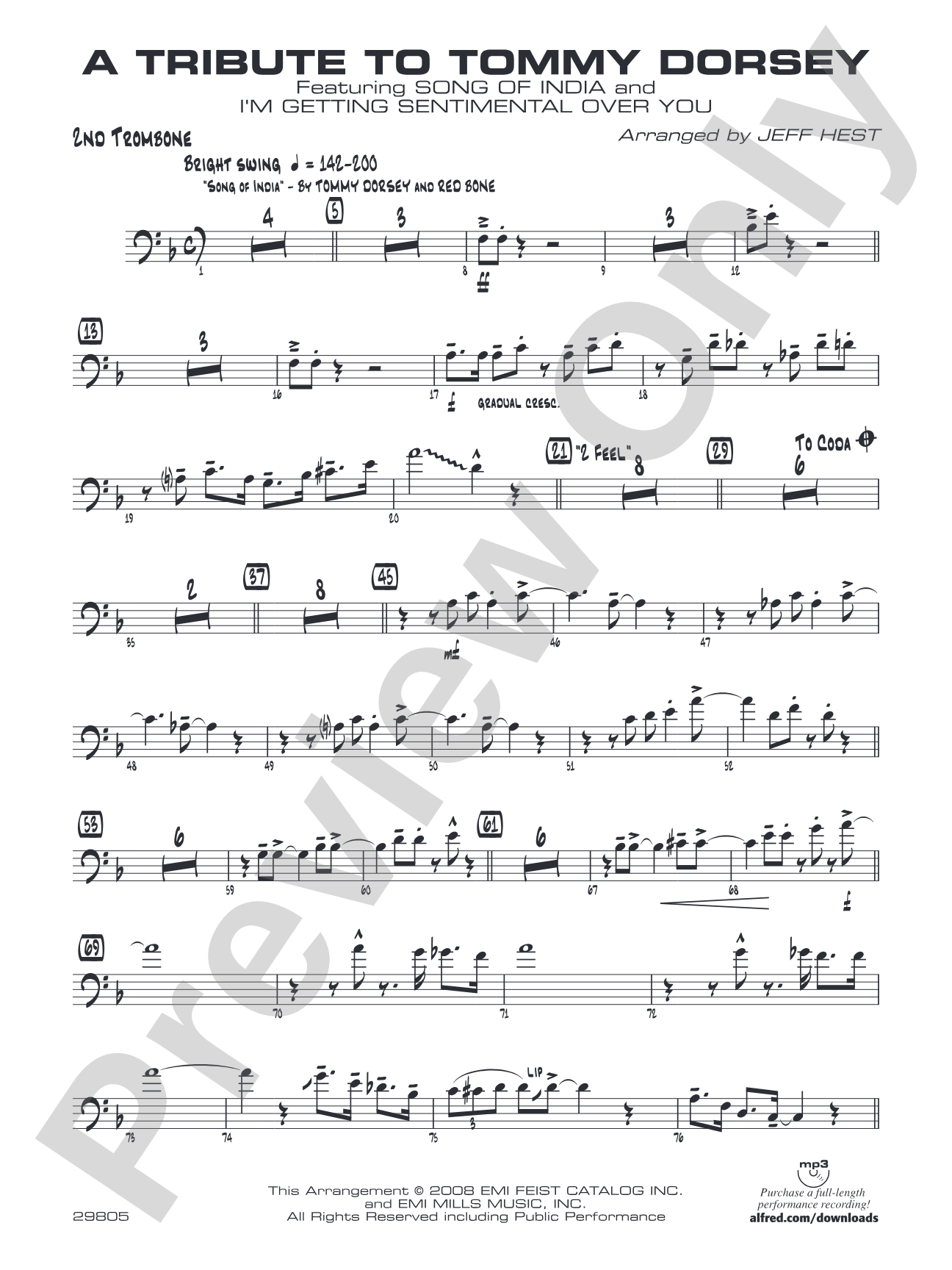 A Tribute to Tommy Dorsey: 2nd Trombone