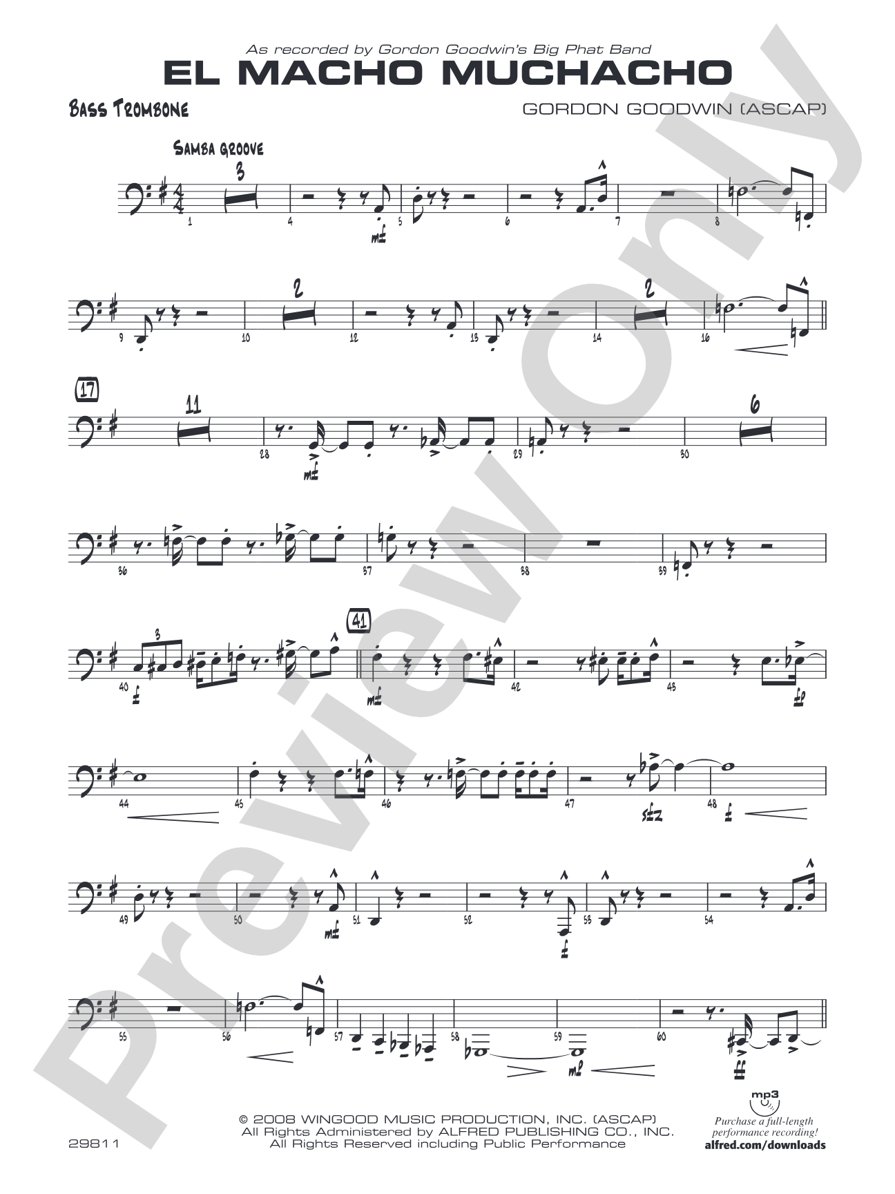 El Macho Muchacho: Bass Trombone
