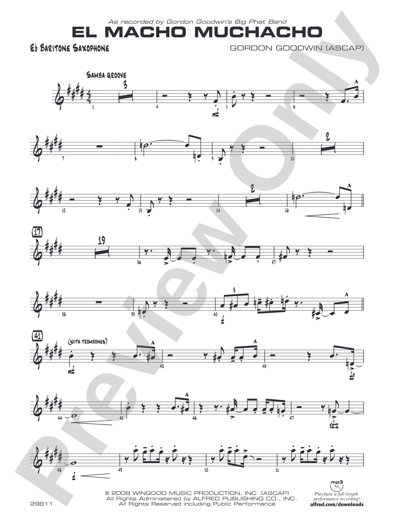 El Macho Muchacho: E-flat Baritone Saxophone