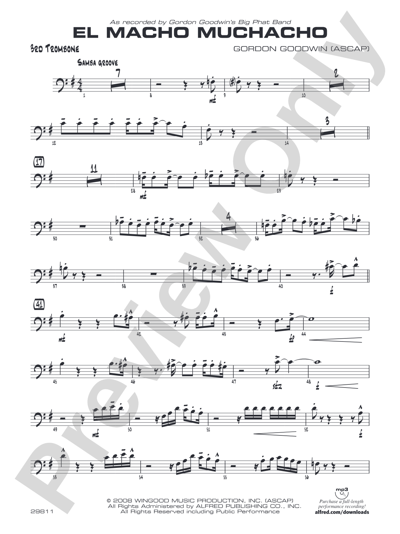 El Macho Muchacho: 3rd Trombone