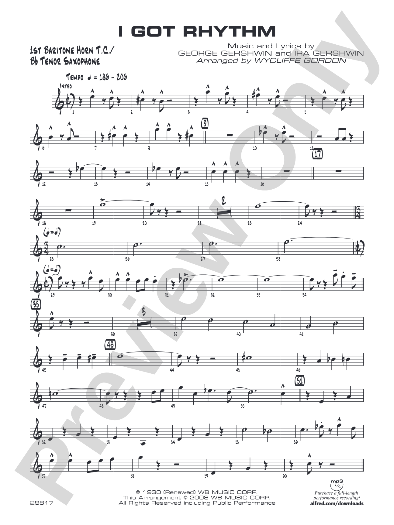 I Got Rhythm: Baritone T.C.