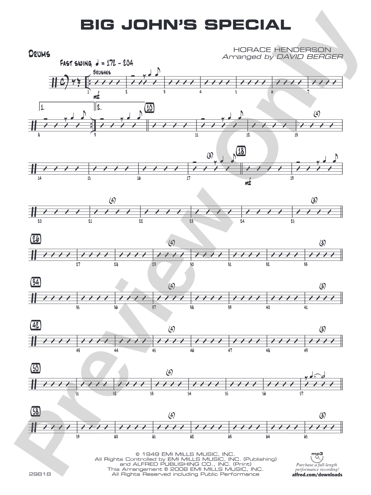 Big John's Special: Drums
