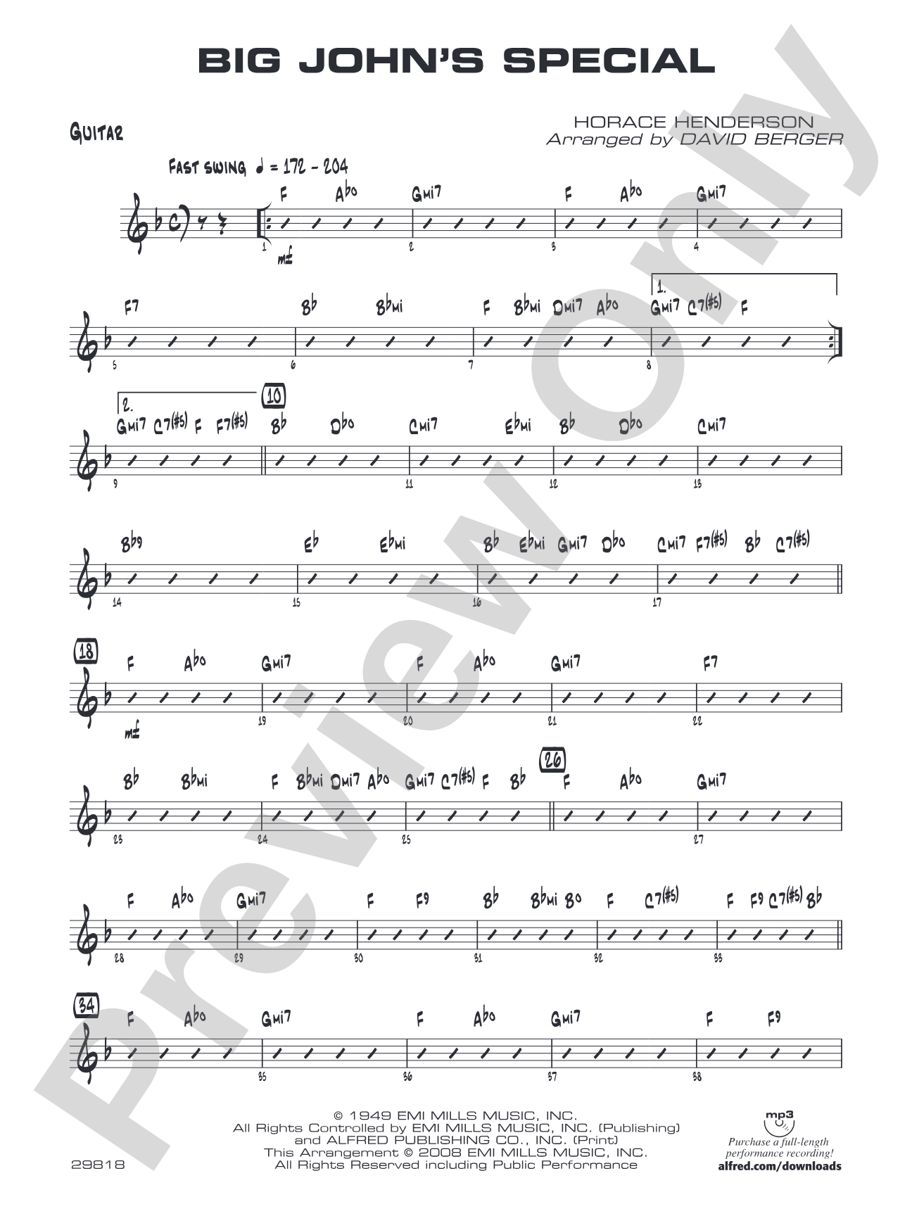 Big John's Special: Guitar