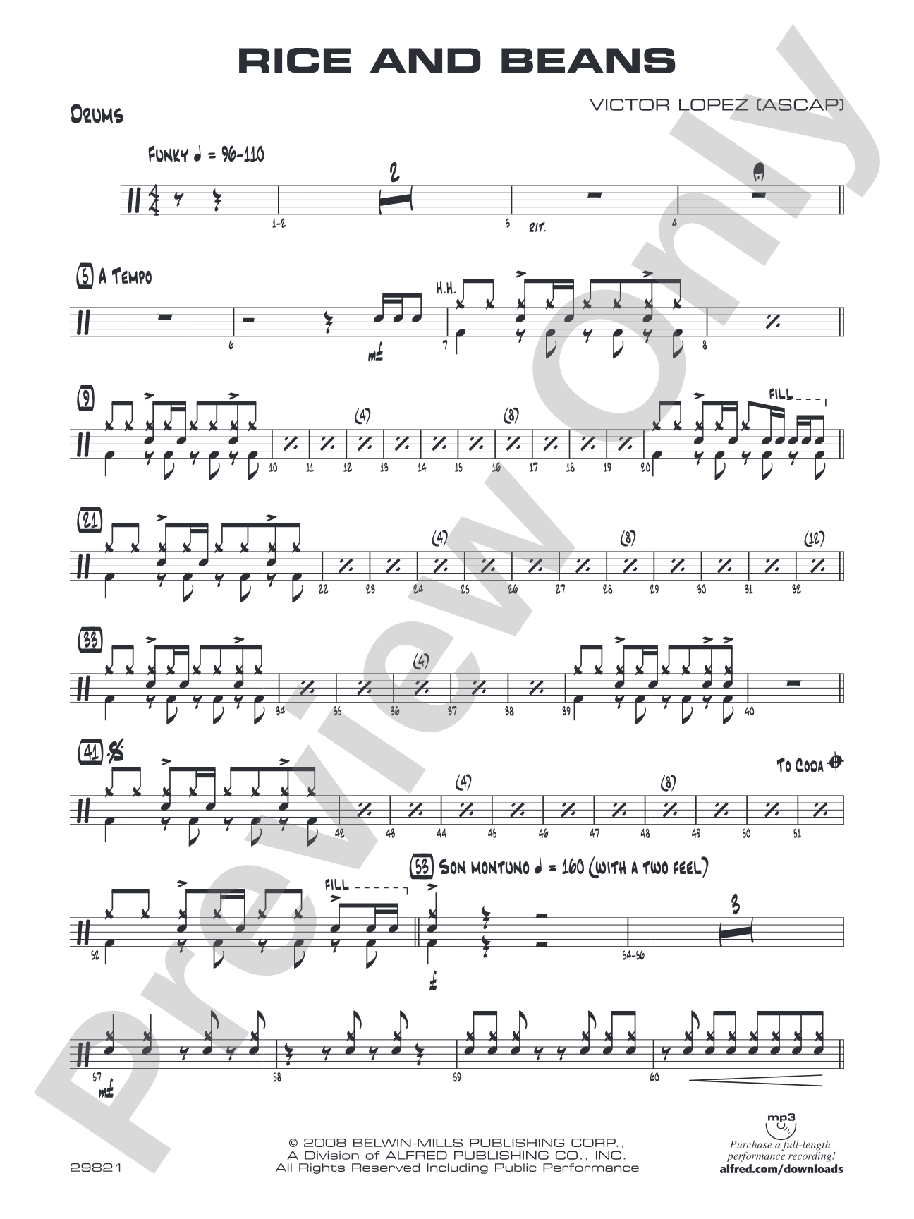 Rice and Beans: Drums