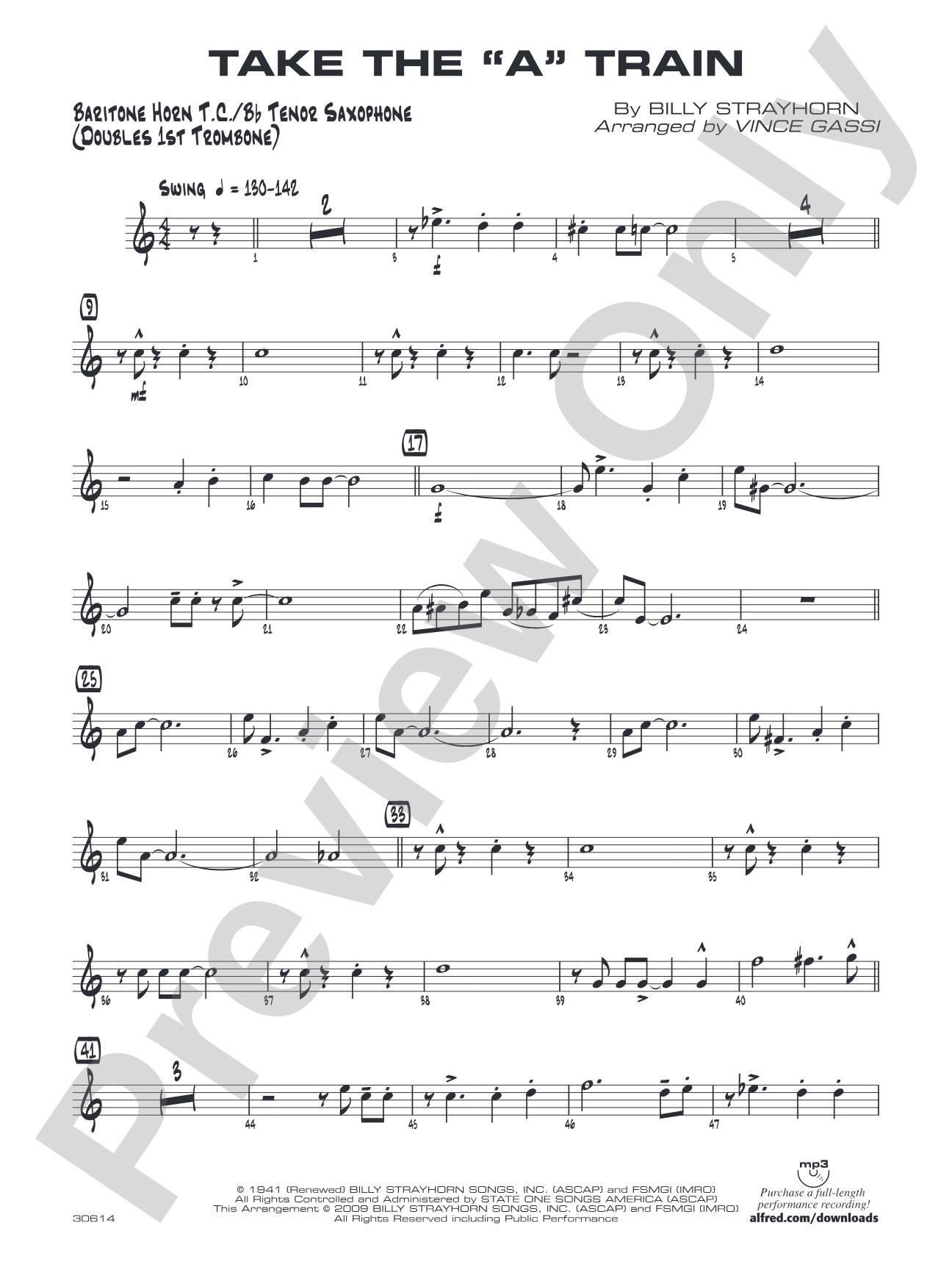 Take the "A" Train: Baritone T.C.