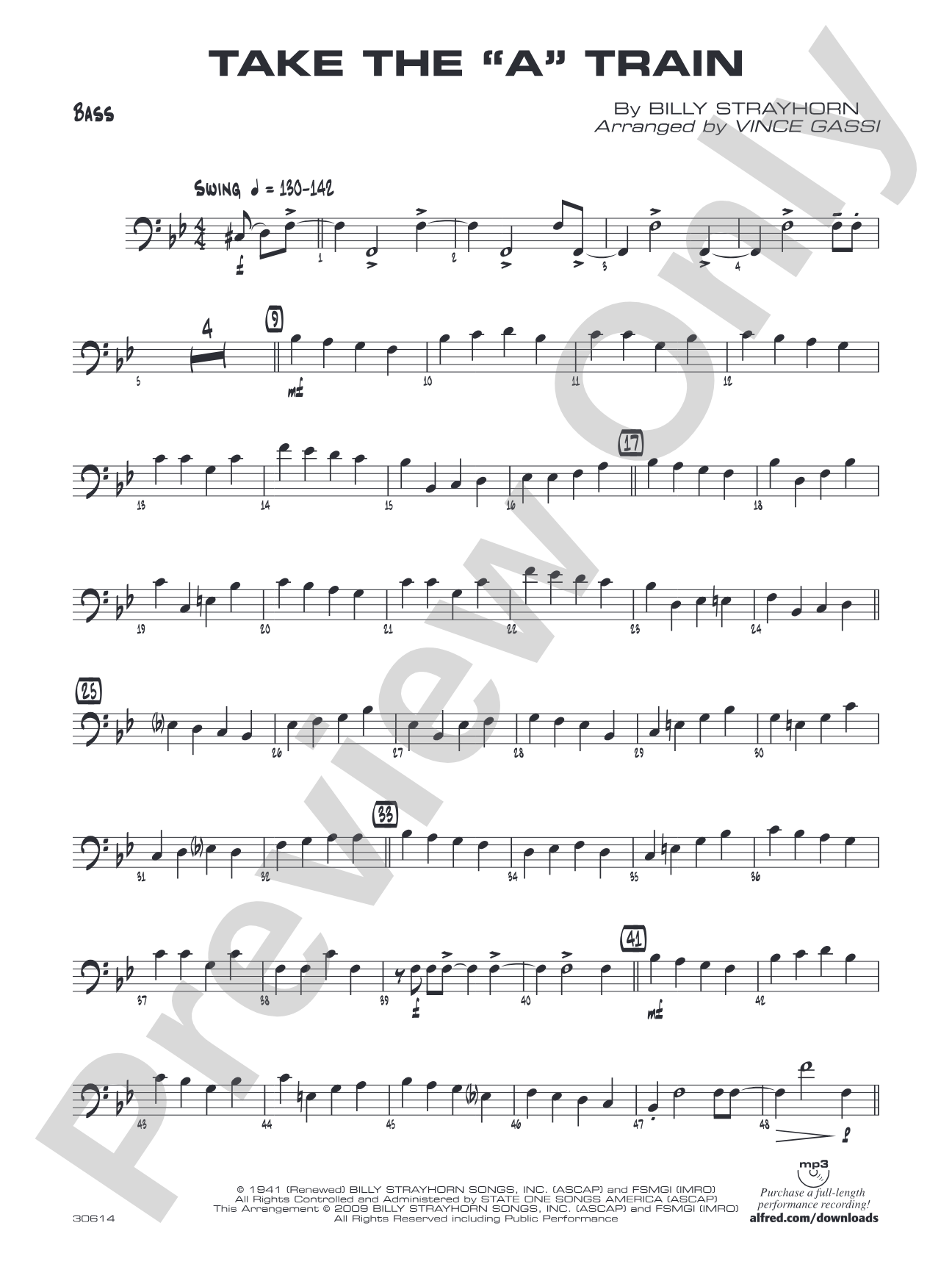Take the "A" Train: String Bass