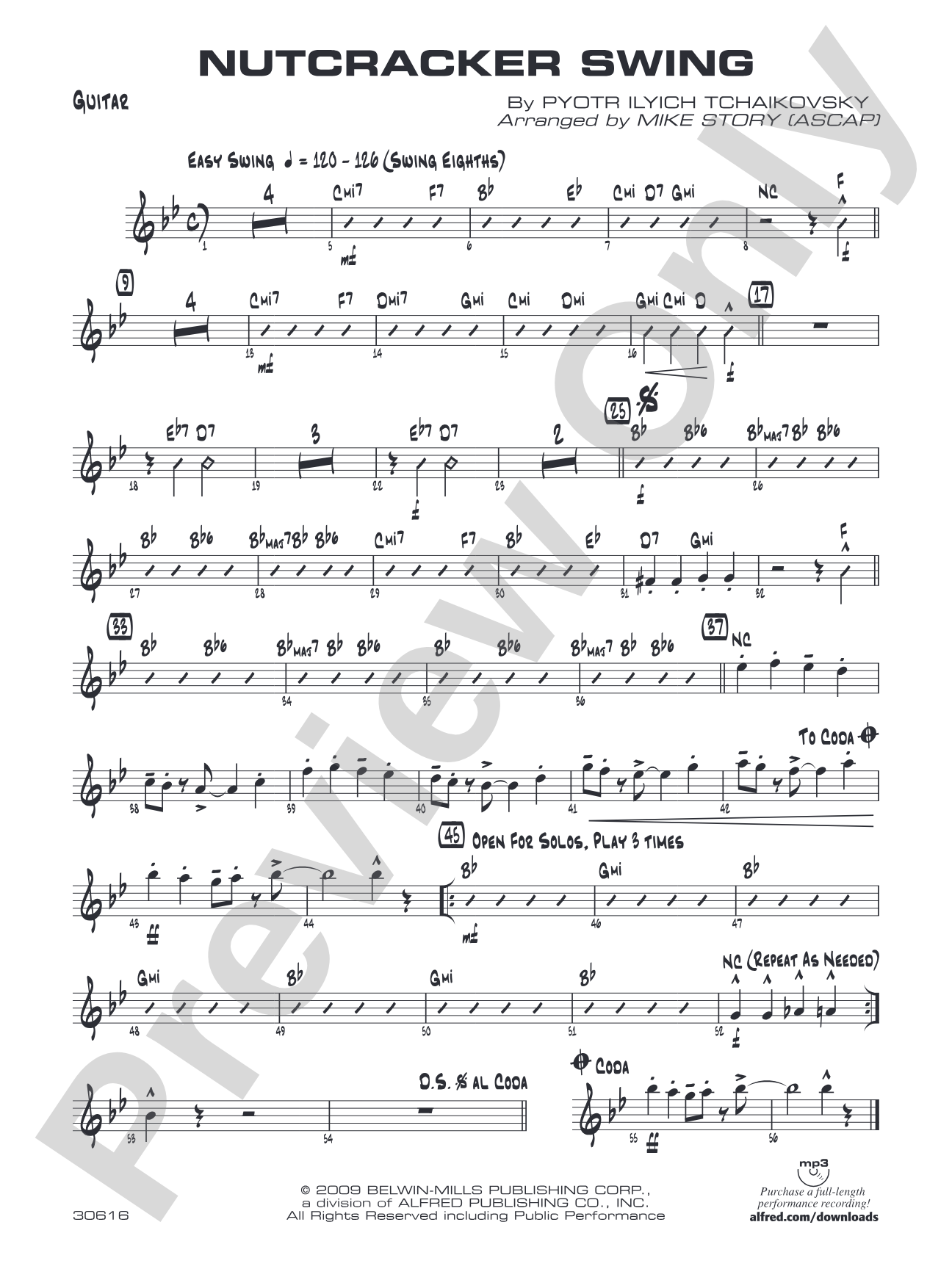 Nutcracker Swing: Guitar
