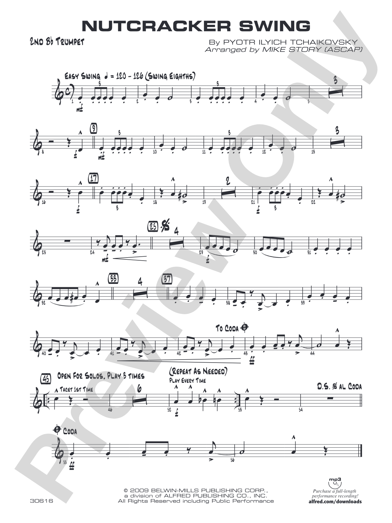 Nutcracker Swing: 2nd B-flat Trumpet
