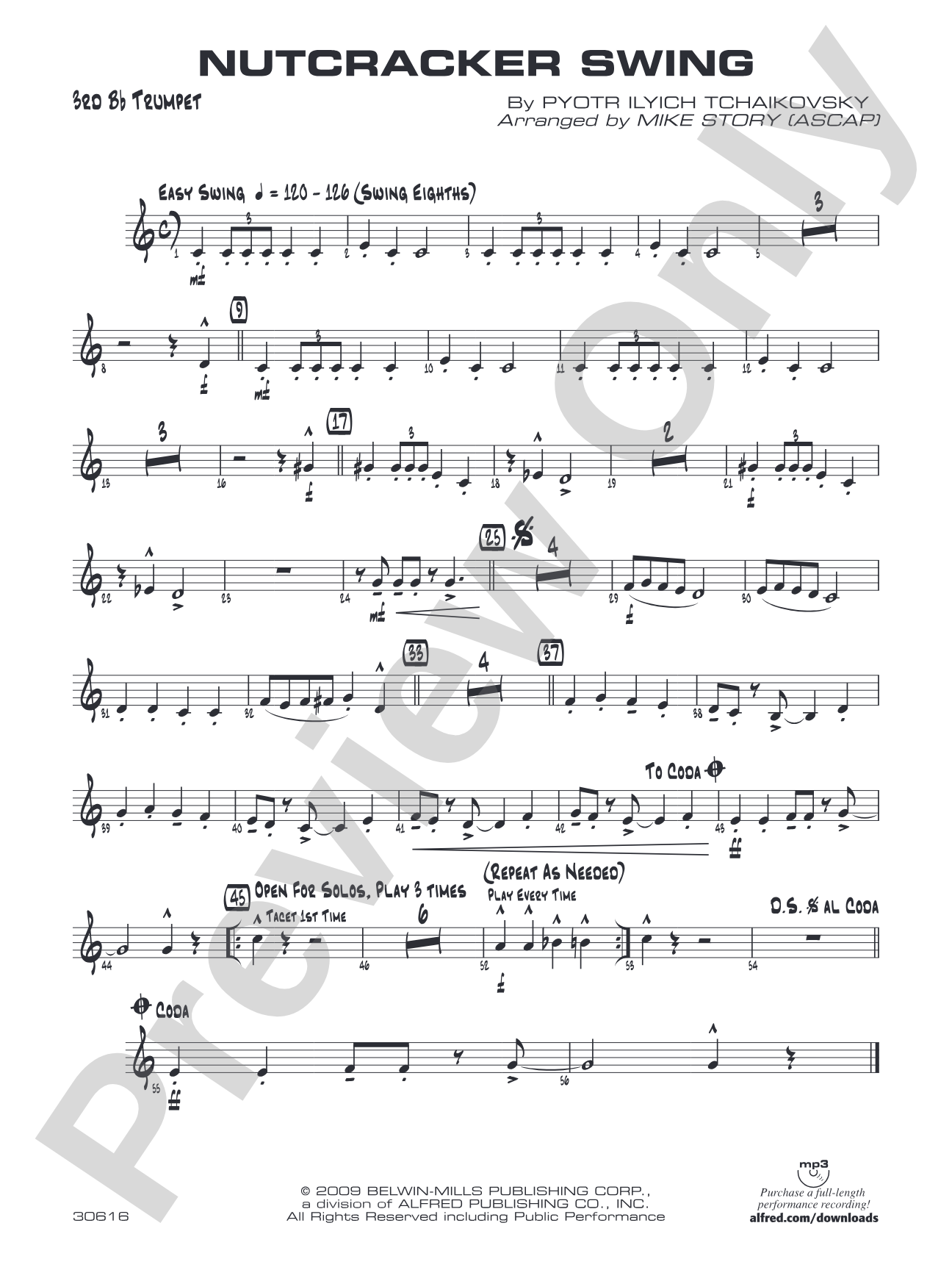 Nutcracker Swing: 3rd B-flat Trumpet