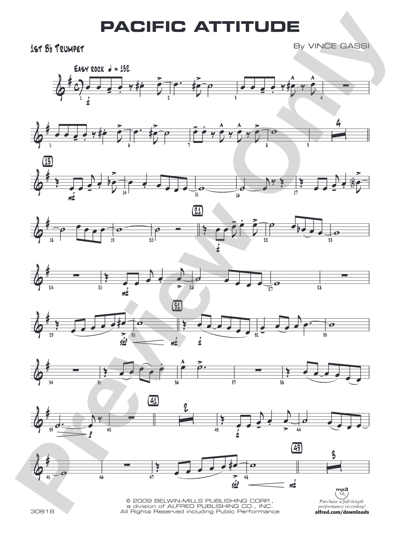 Pacific Attitude: 1st B-flat Trumpet