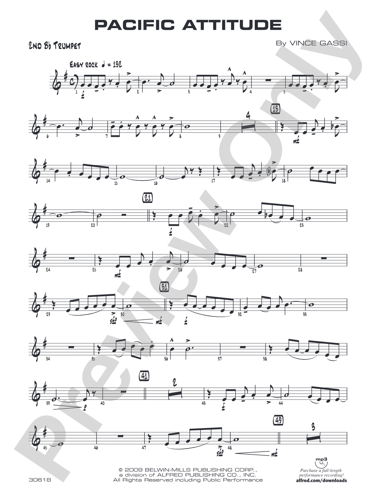 Pacific Attitude: 2nd B-flat Trumpet