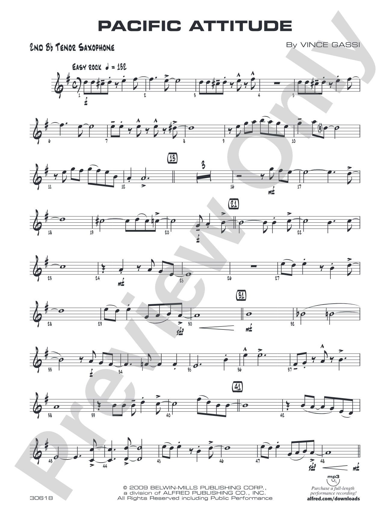 Pacific Attitude: 2nd B-flat Tenor Saxophone