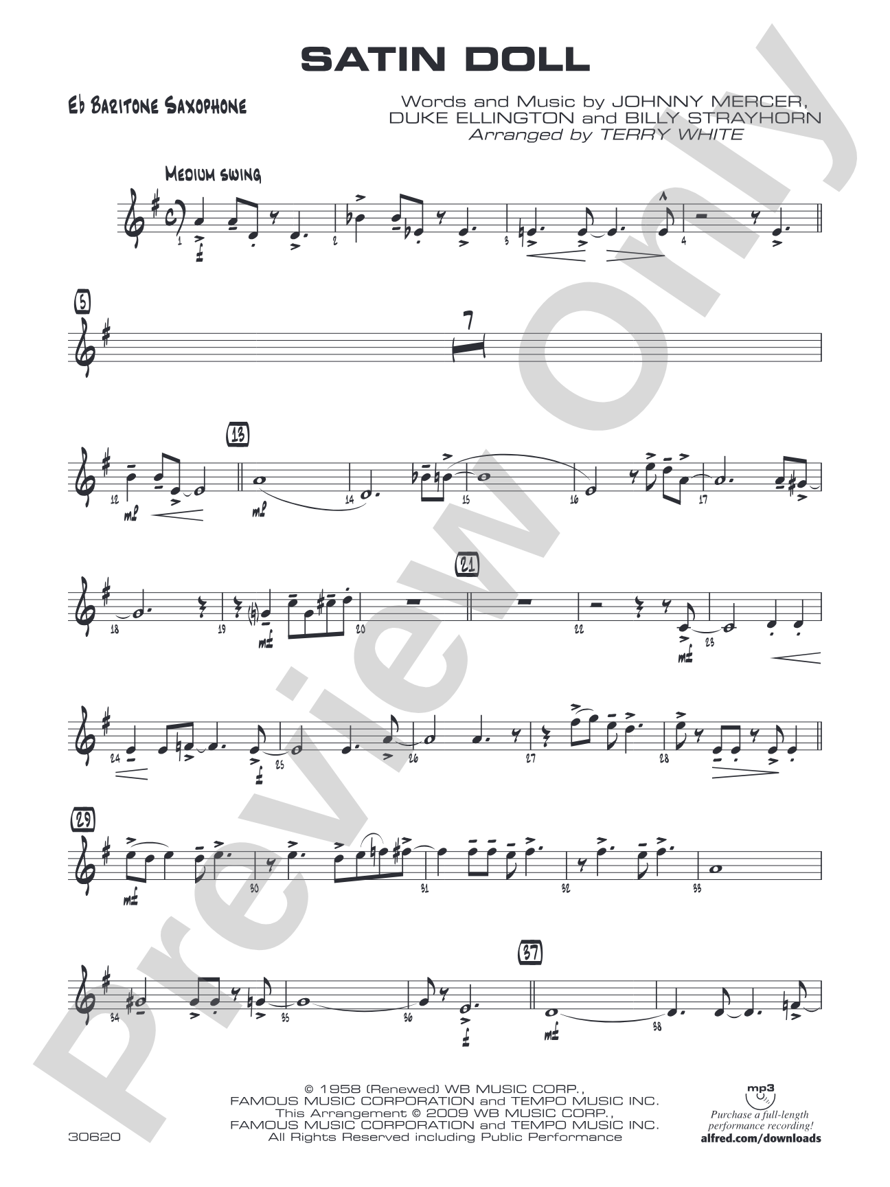 Satin Doll: E-flat Baritone Saxophone