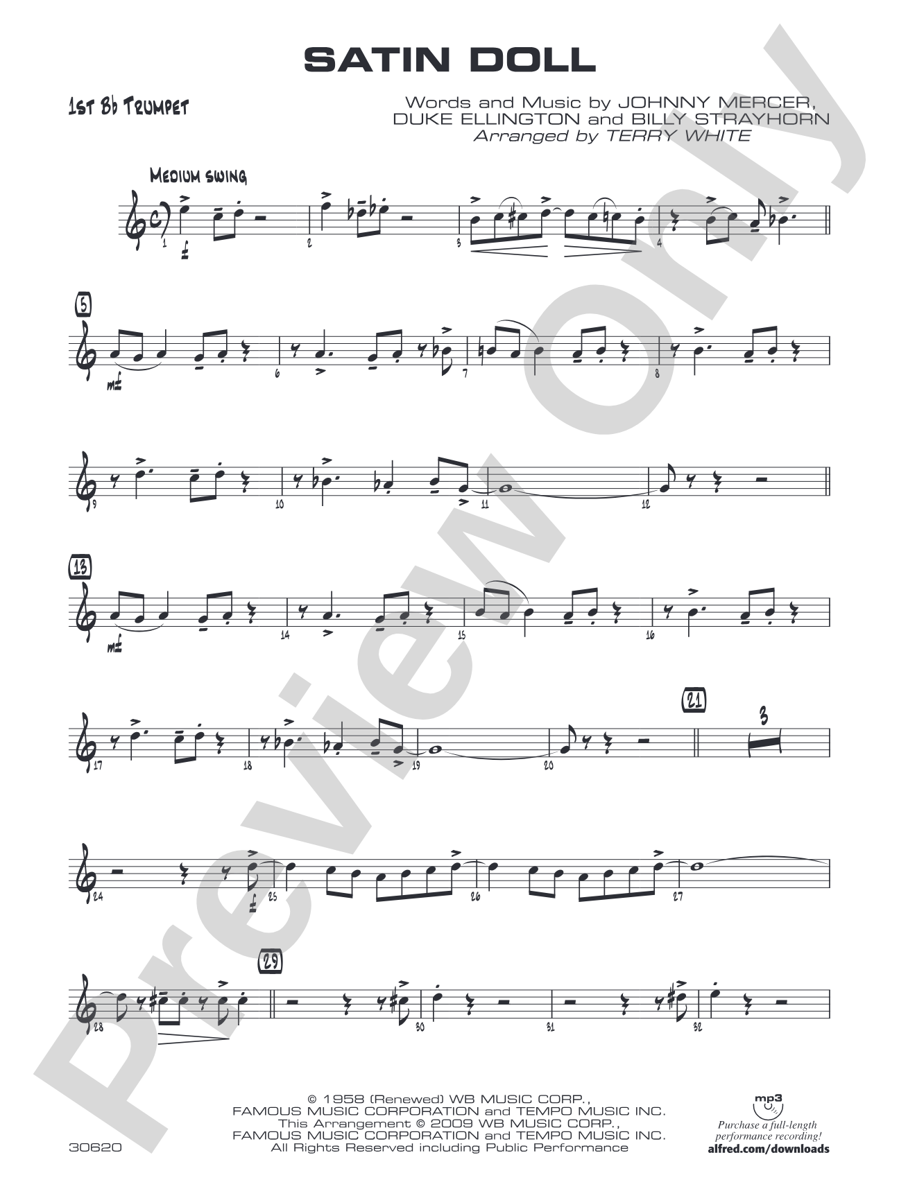 Satin Doll: 1st B-flat Trumpet