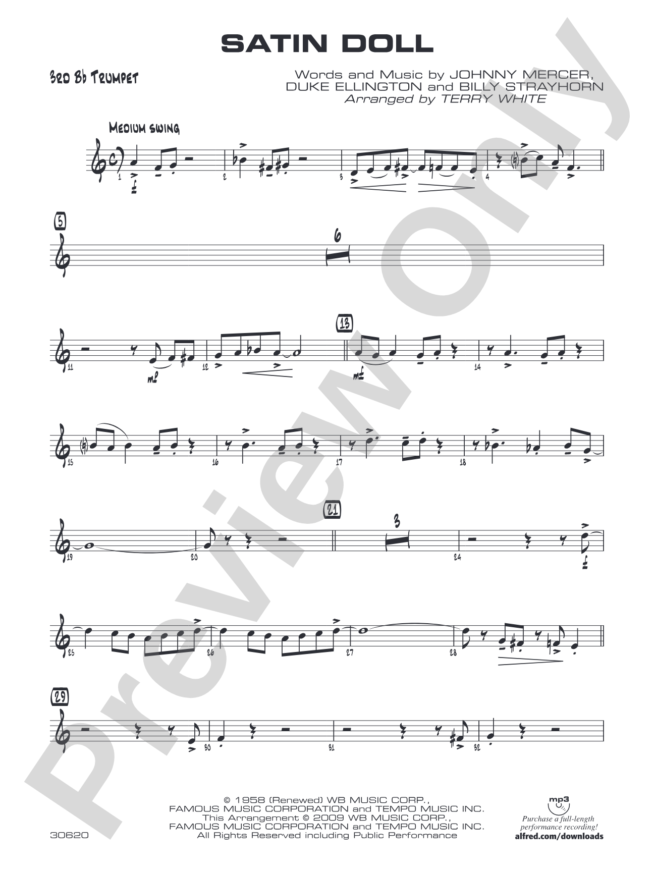 Satin Doll: 3rd B-flat Trumpet