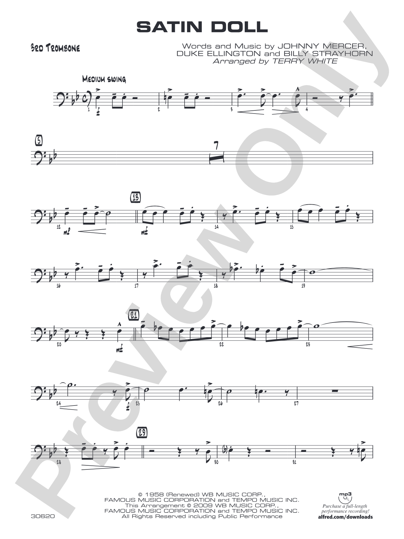 Satin Doll: 3rd Trombone