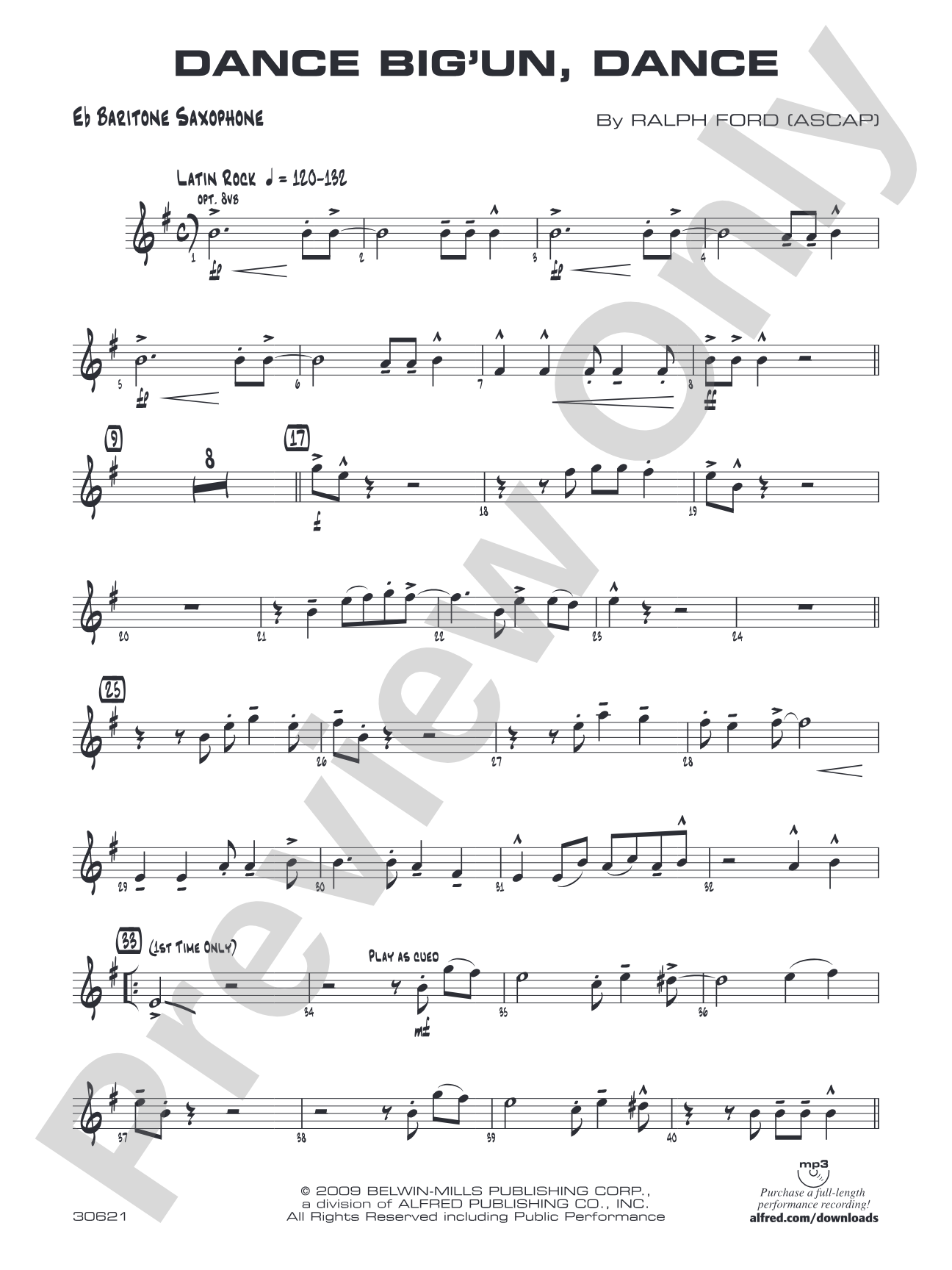 Dance Big'un Dance: E-flat Baritone Saxophone