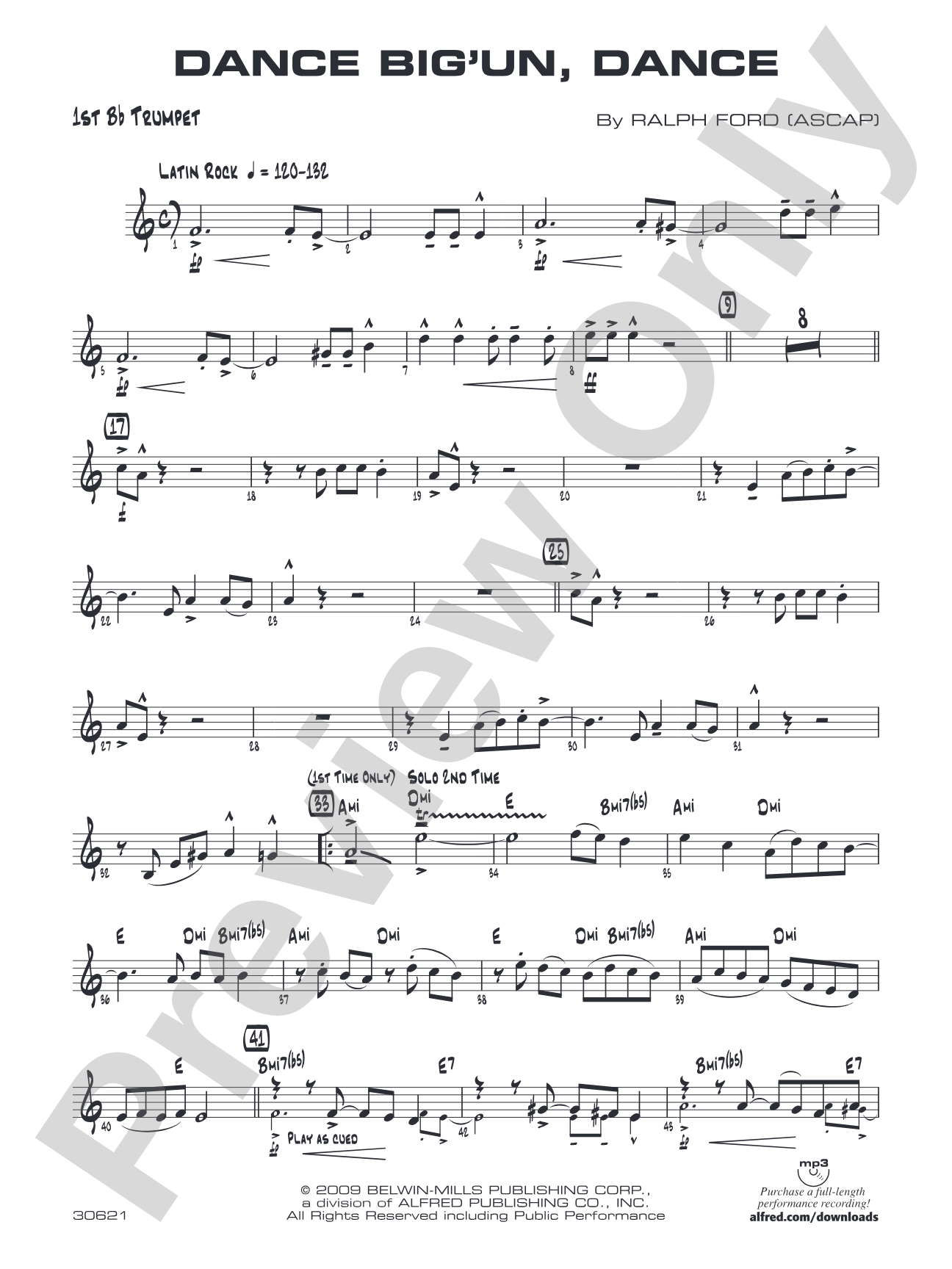 Dance Big'un Dance: 1st B-flat Trumpet