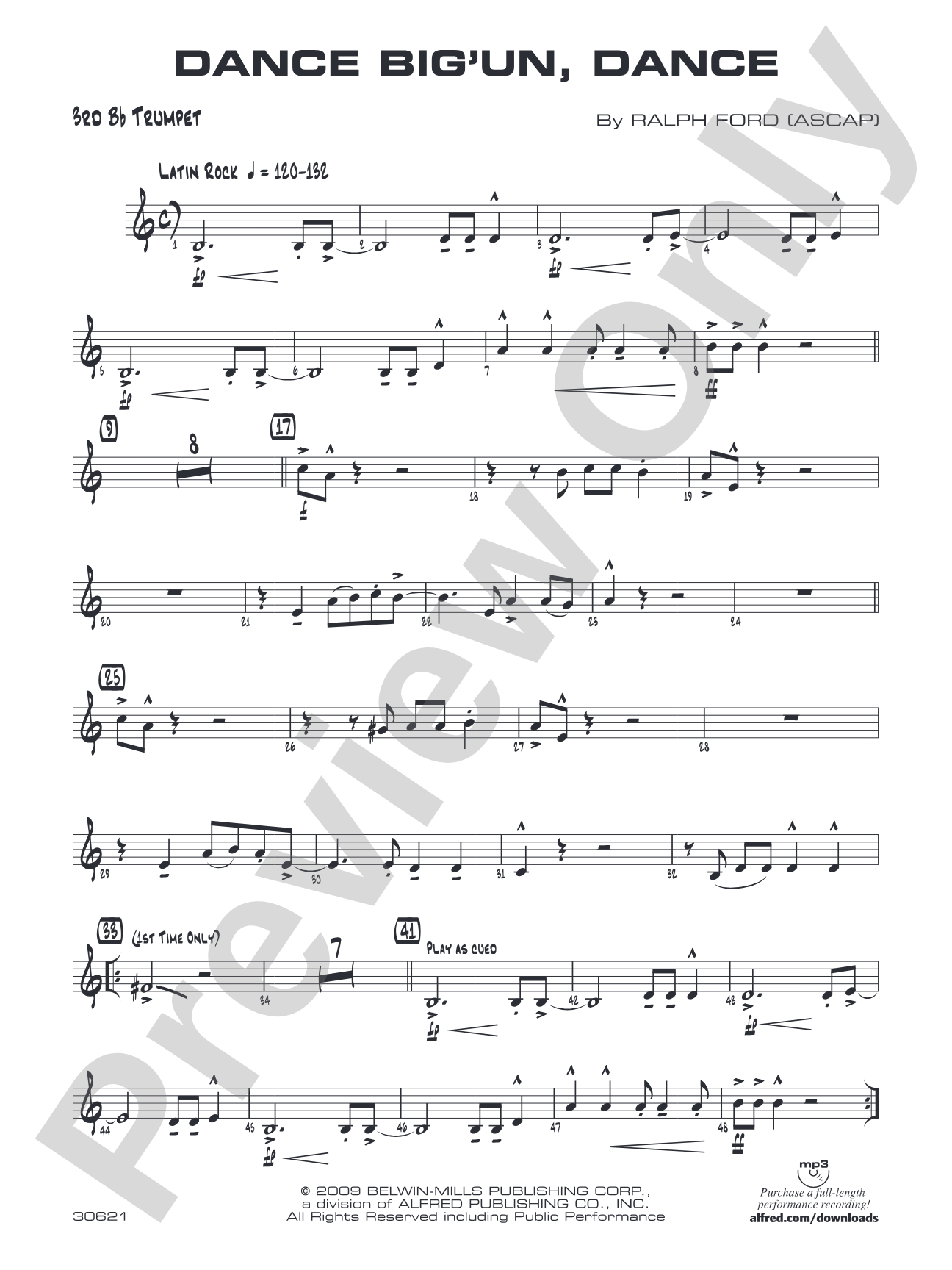 Dance Big'un Dance: 3rd B-flat Trumpet
