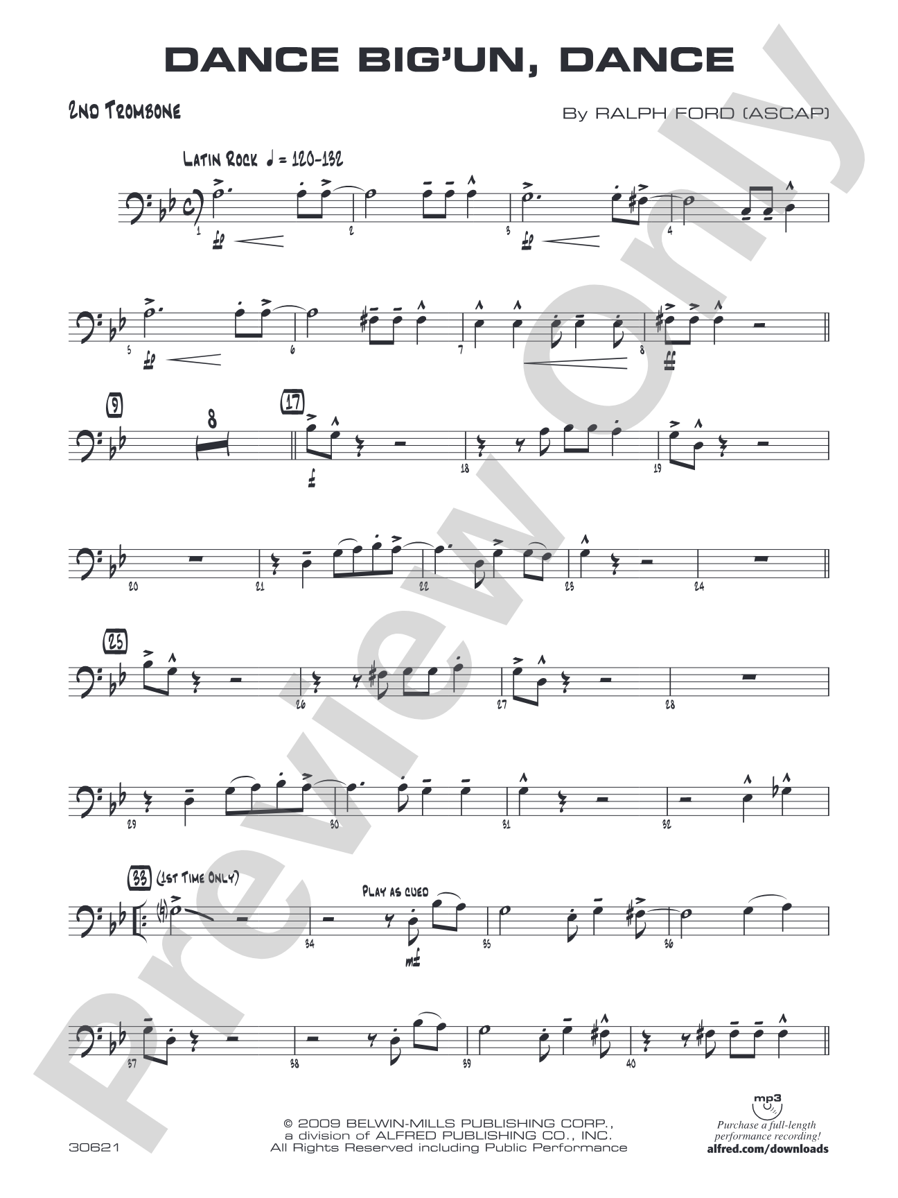 Dance Big'un Dance: 2nd Trombone