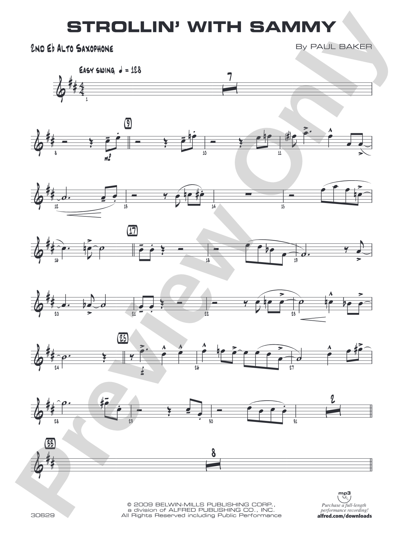 Strollin' with Sammy: 2nd E-flat Alto Saxophone