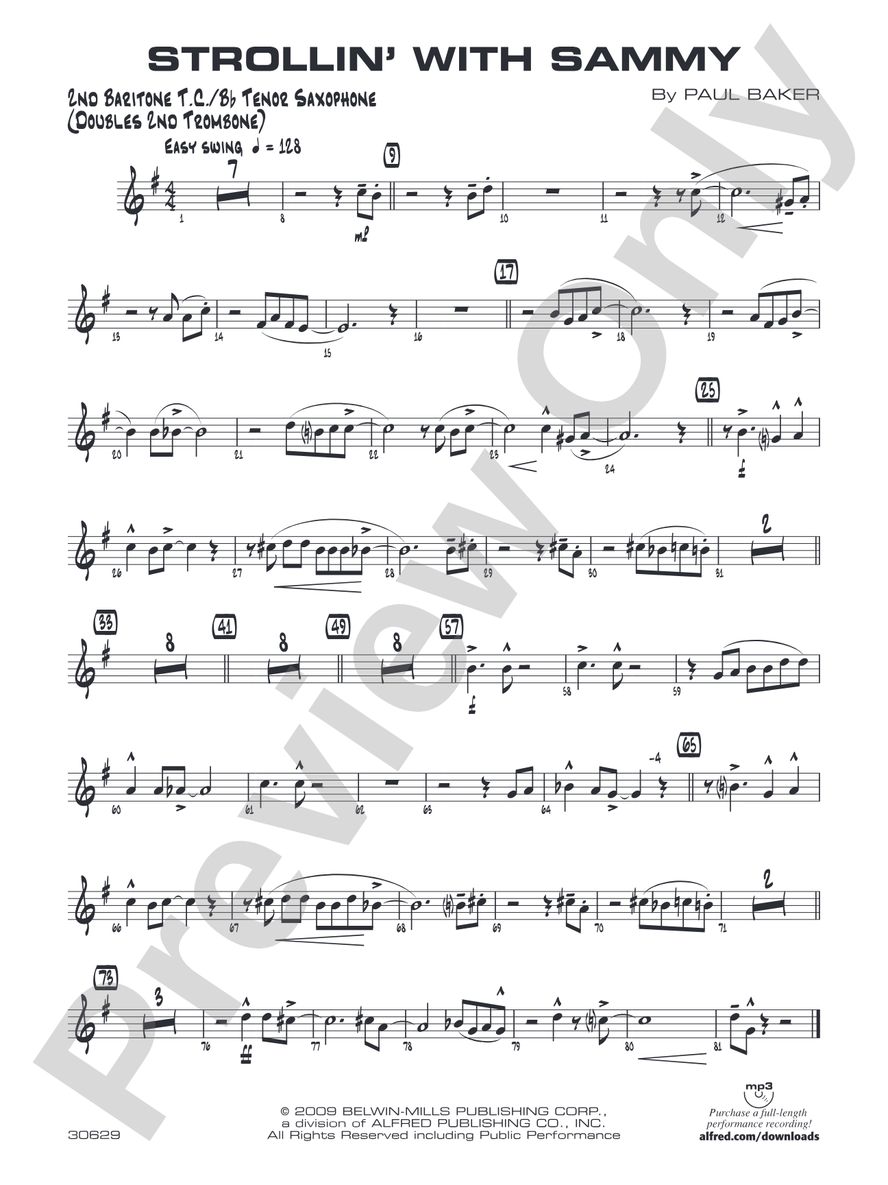 Strollin' with Sammy: 2nd Baritone T.C.