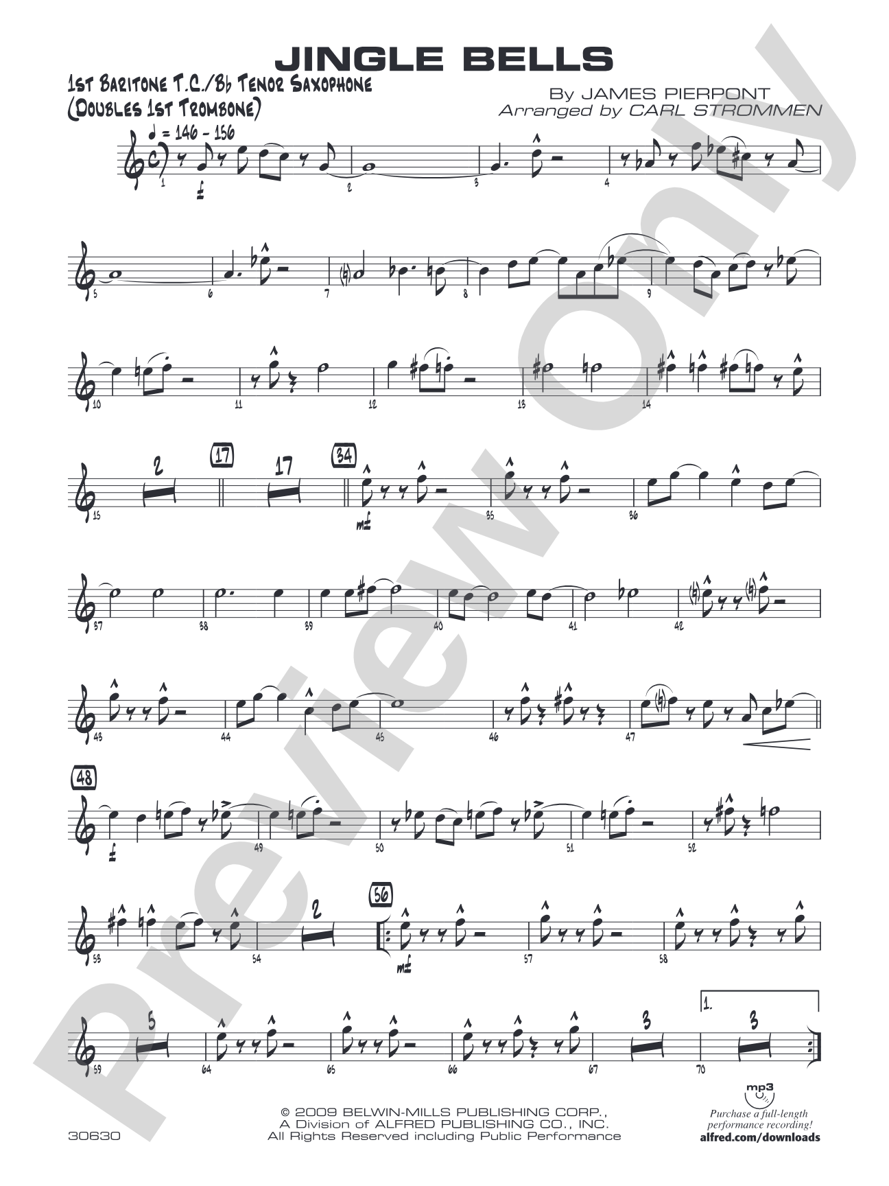 Jingle Bells: Baritone T.C.