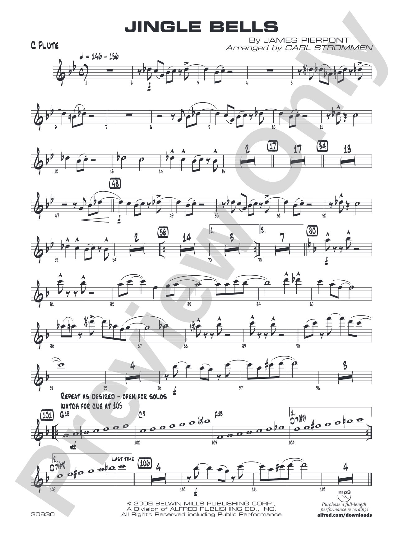 Jingle Bells: Flute