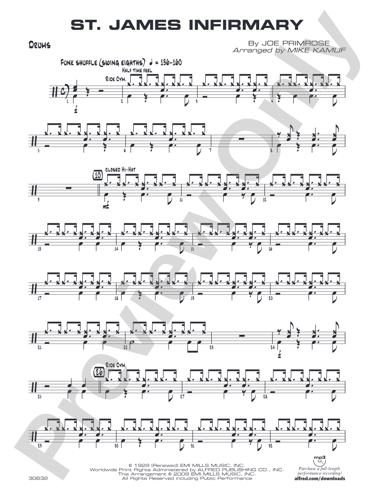St. James Infirmary: Drums