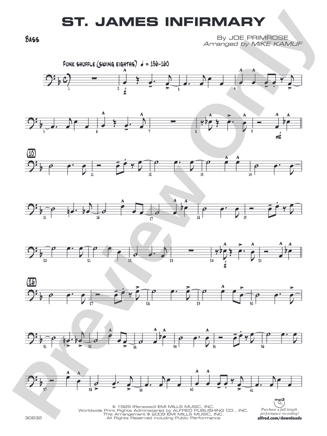 St. James Infirmary: String Bass