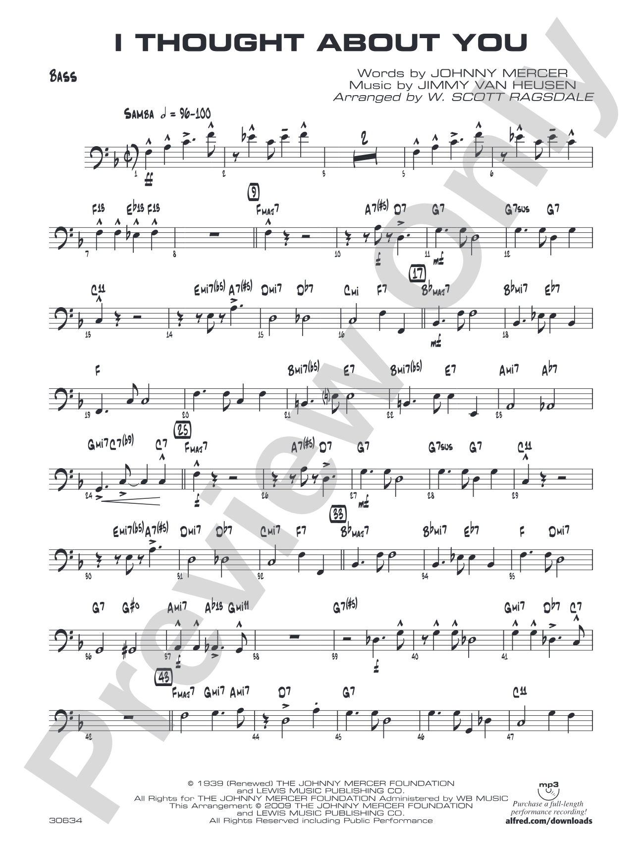 I Thought About You: String Bass