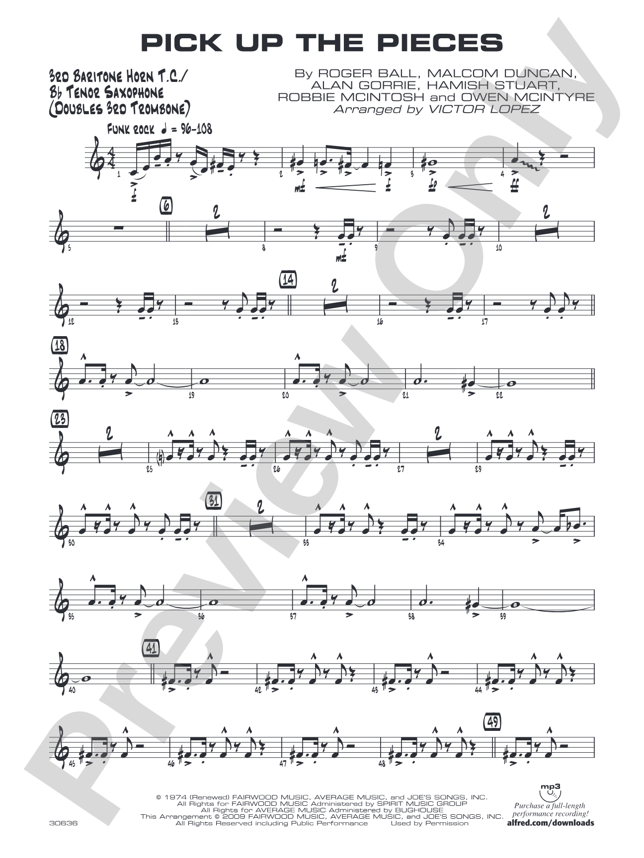 Pick Up the Pieces: 3rd Baritone T.C.