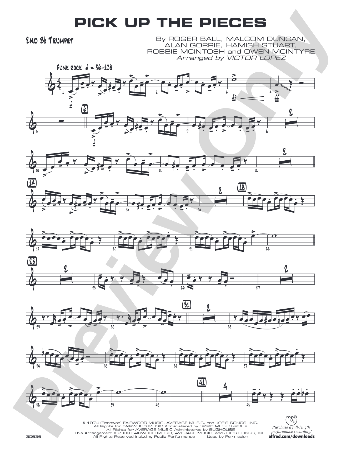 Pick Up the Pieces: 2nd B-flat Trumpet