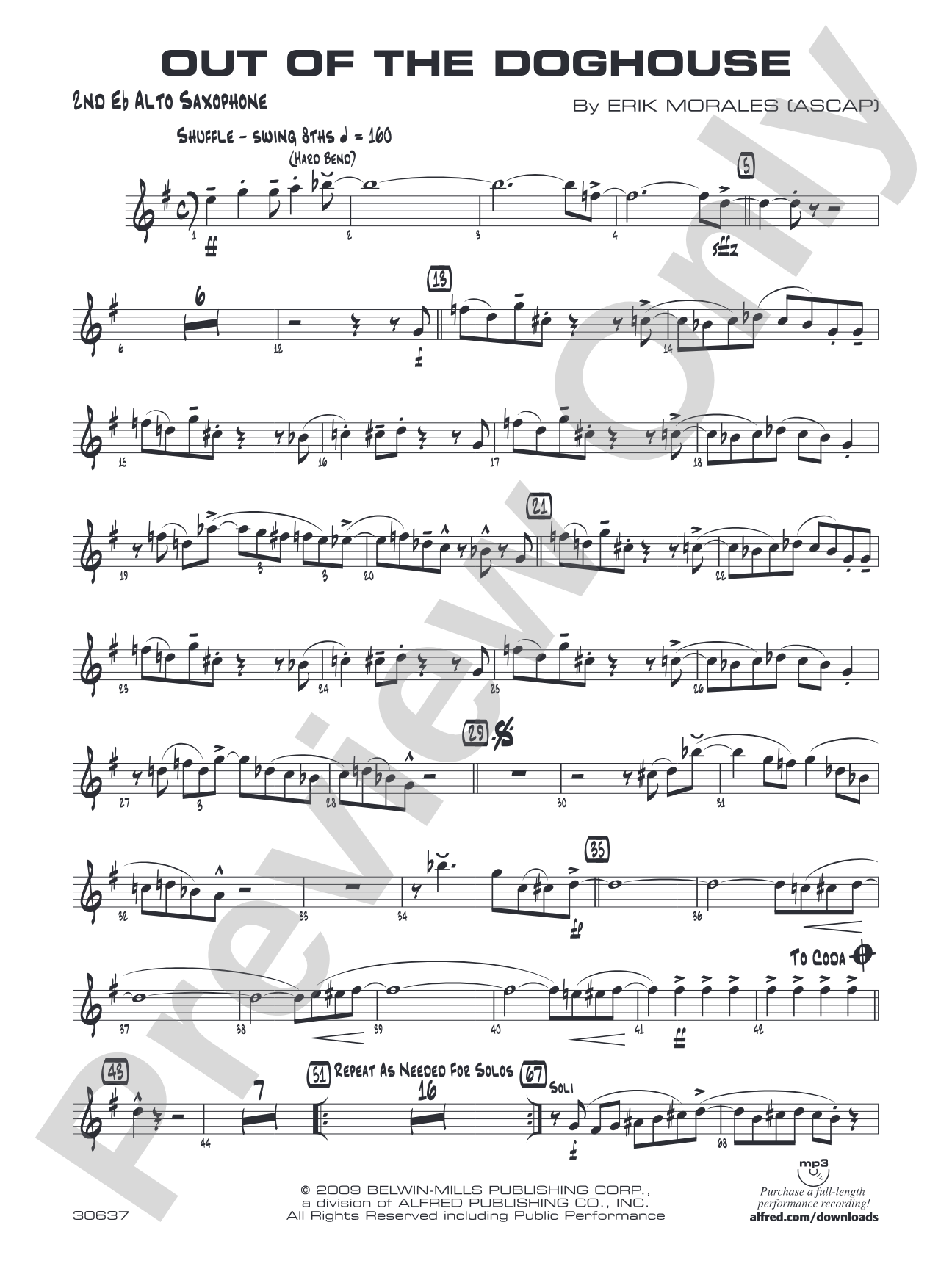 Out of the Doghouse: 2nd E-flat Alto Saxophone