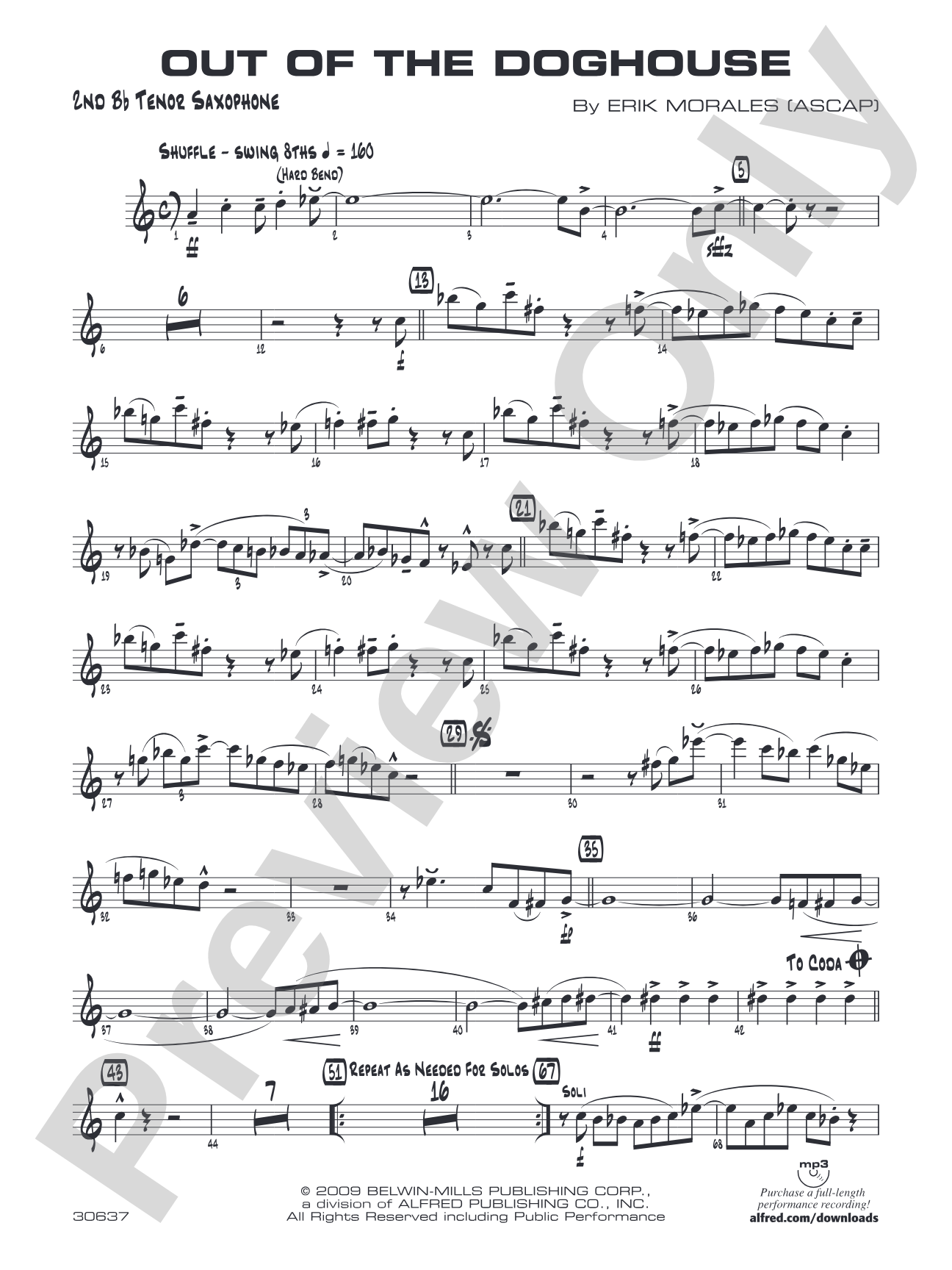 Out of the Doghouse: 2nd B-flat Tenor Saxophone