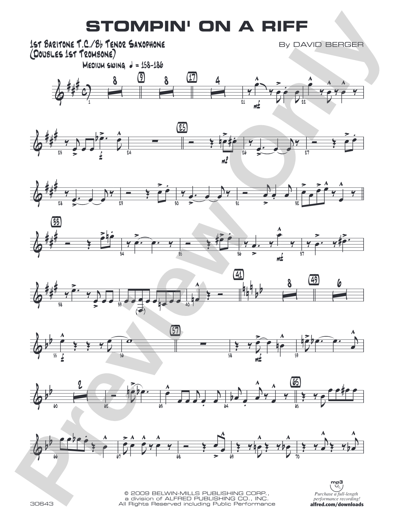 Stompin' on a Riff: Baritone T.C.