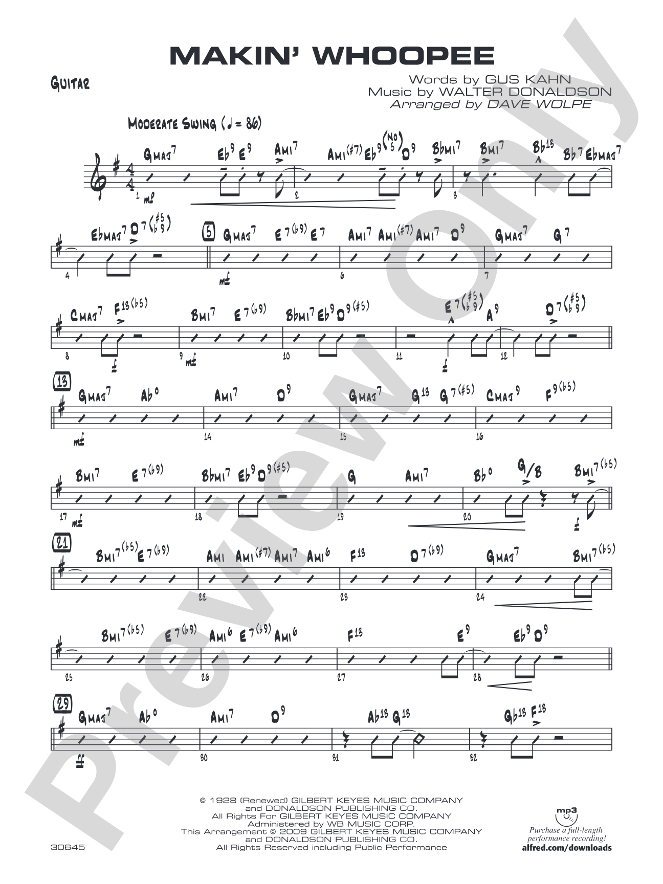 Makin' Whoopee: Guitar