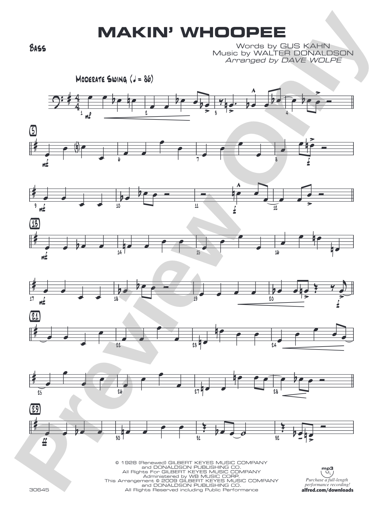 Makin' Whoopee: String Bass