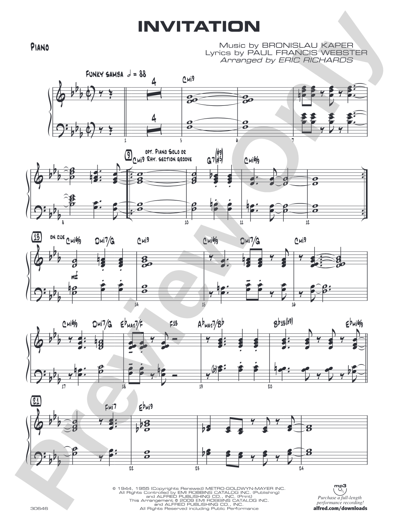 Invitation: Piano Accompaniment