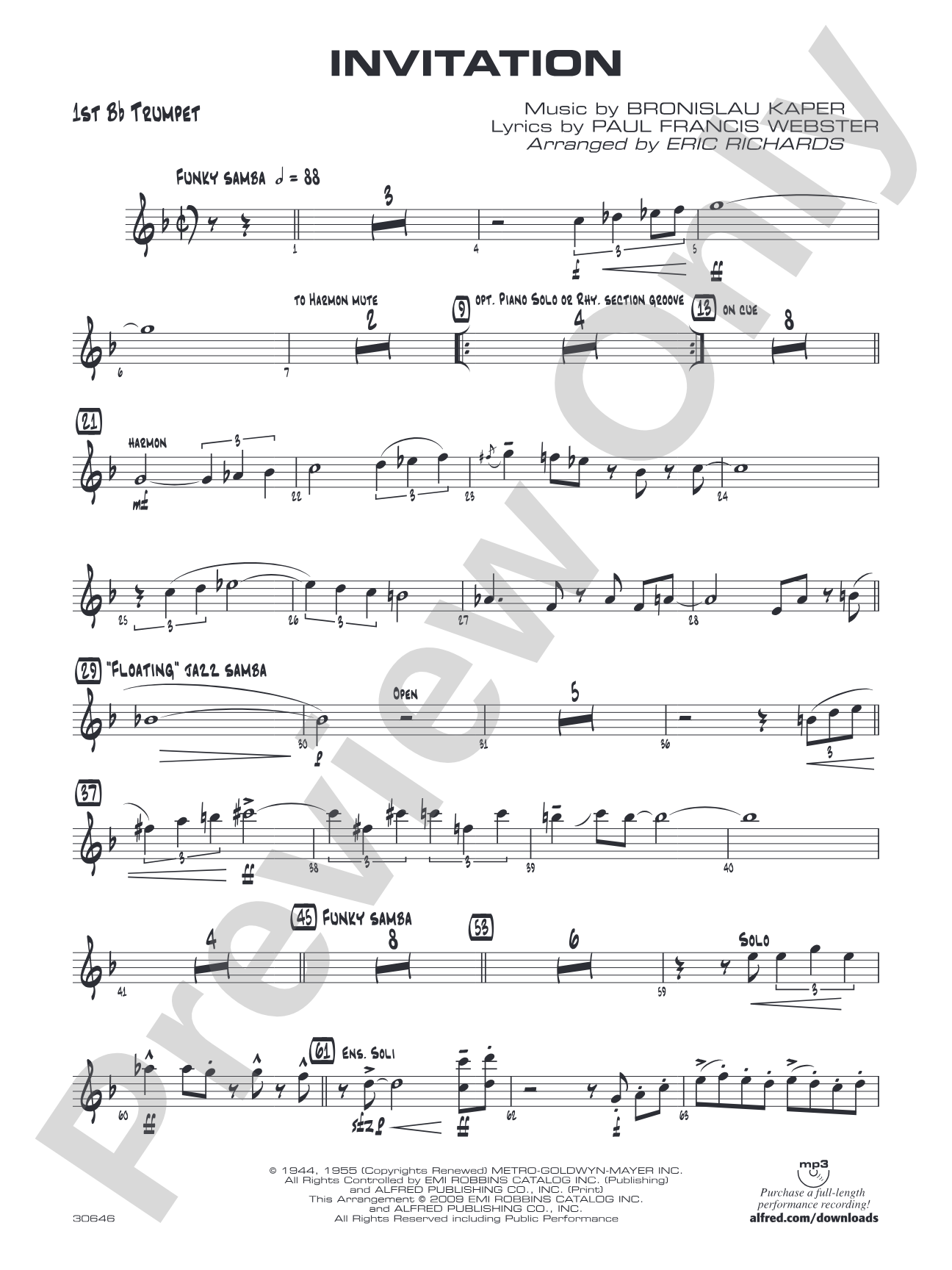 Invitation: 1st B-flat Trumpet
