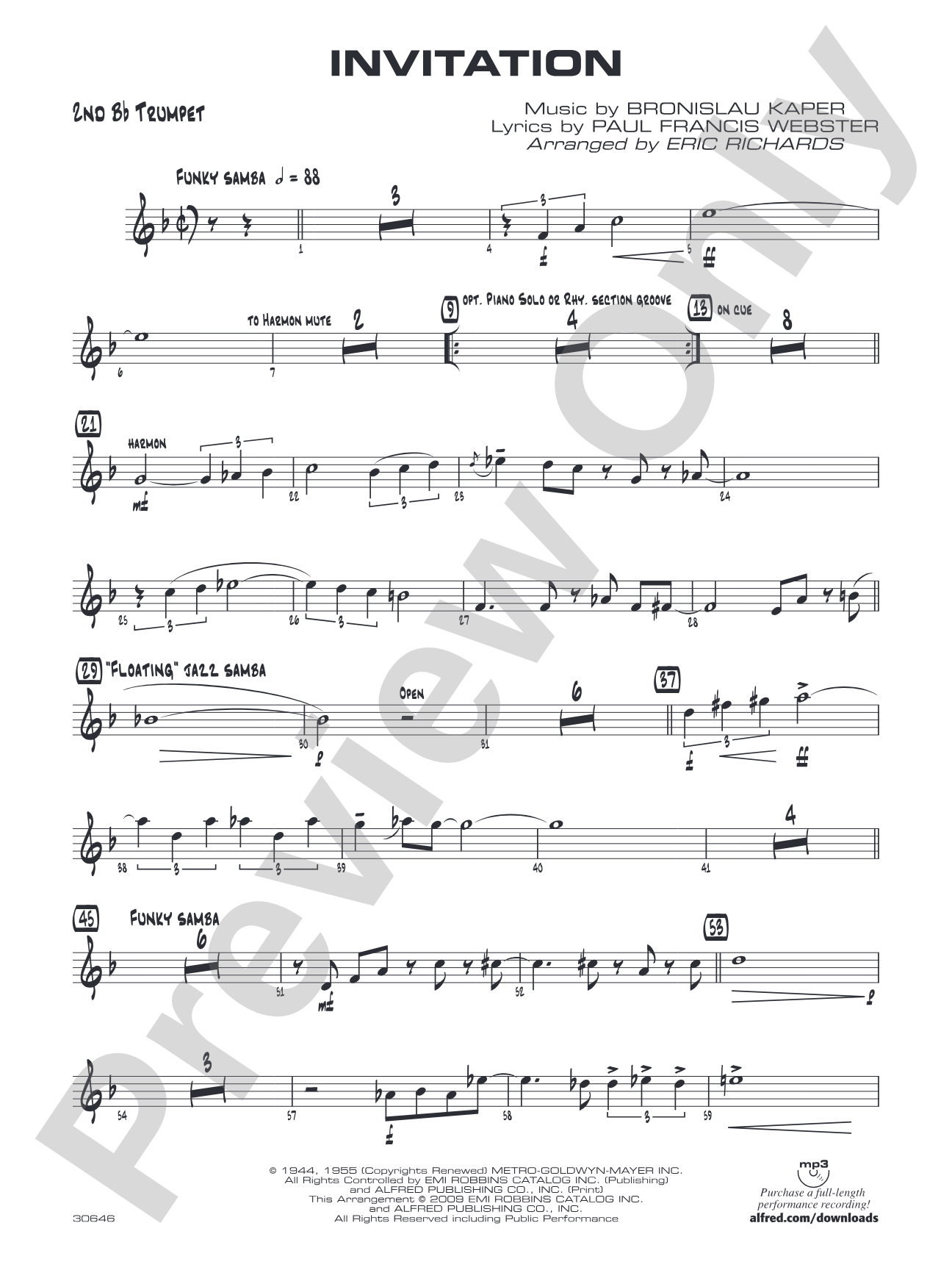 Invitation: 2nd B-flat Trumpet