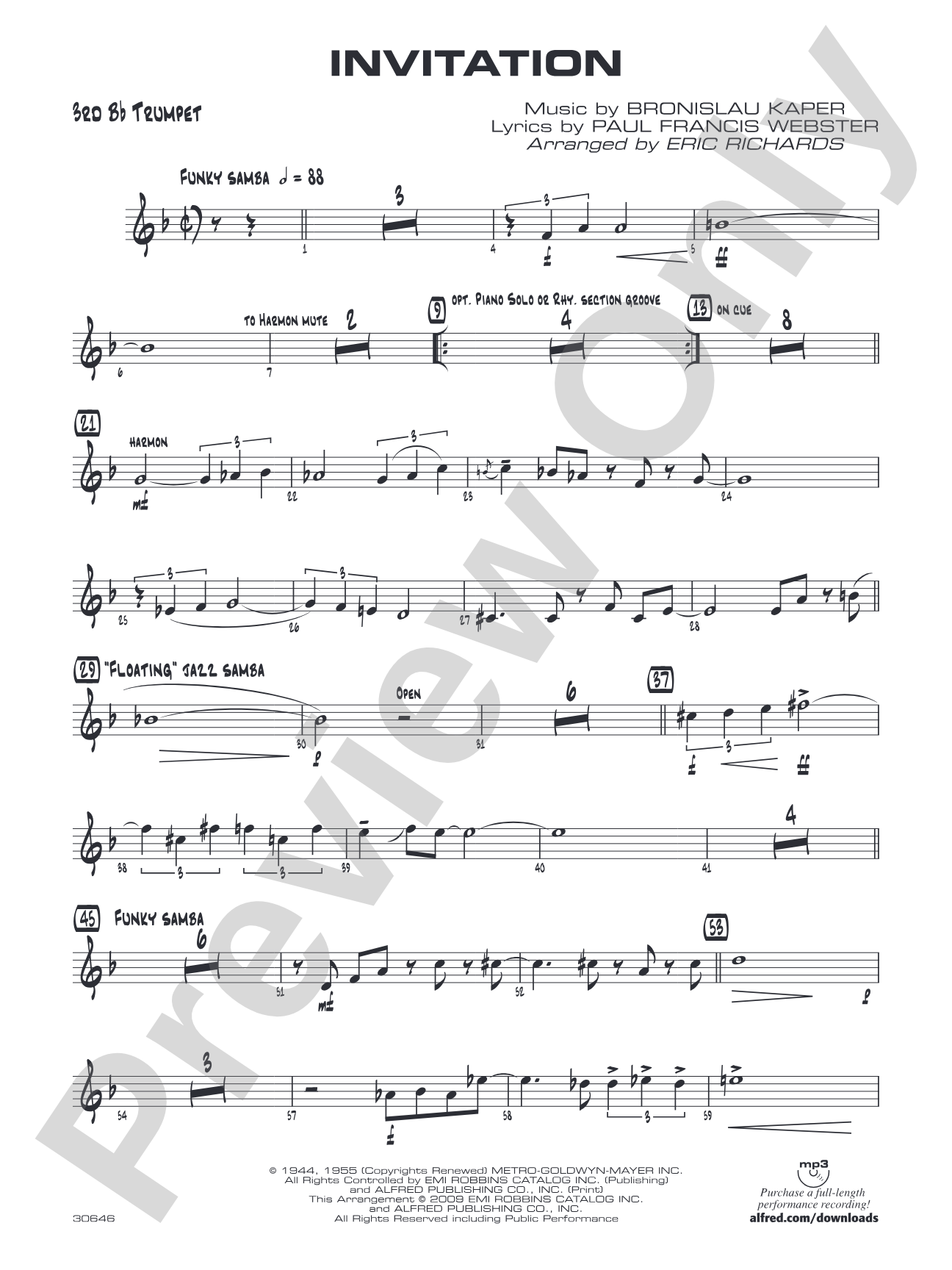 Invitation: 3rd B-flat Trumpet