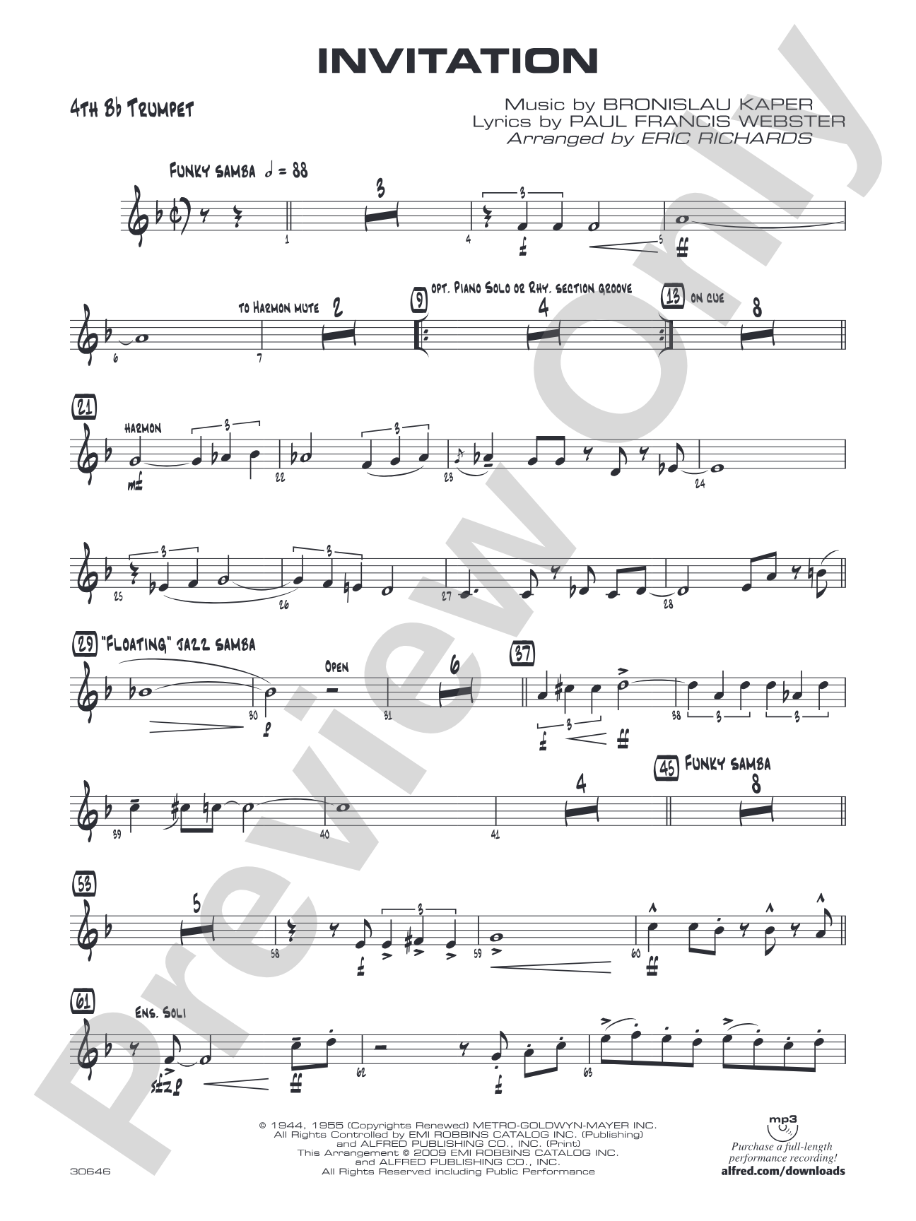 Invitation: 4th B-flat Trumpet