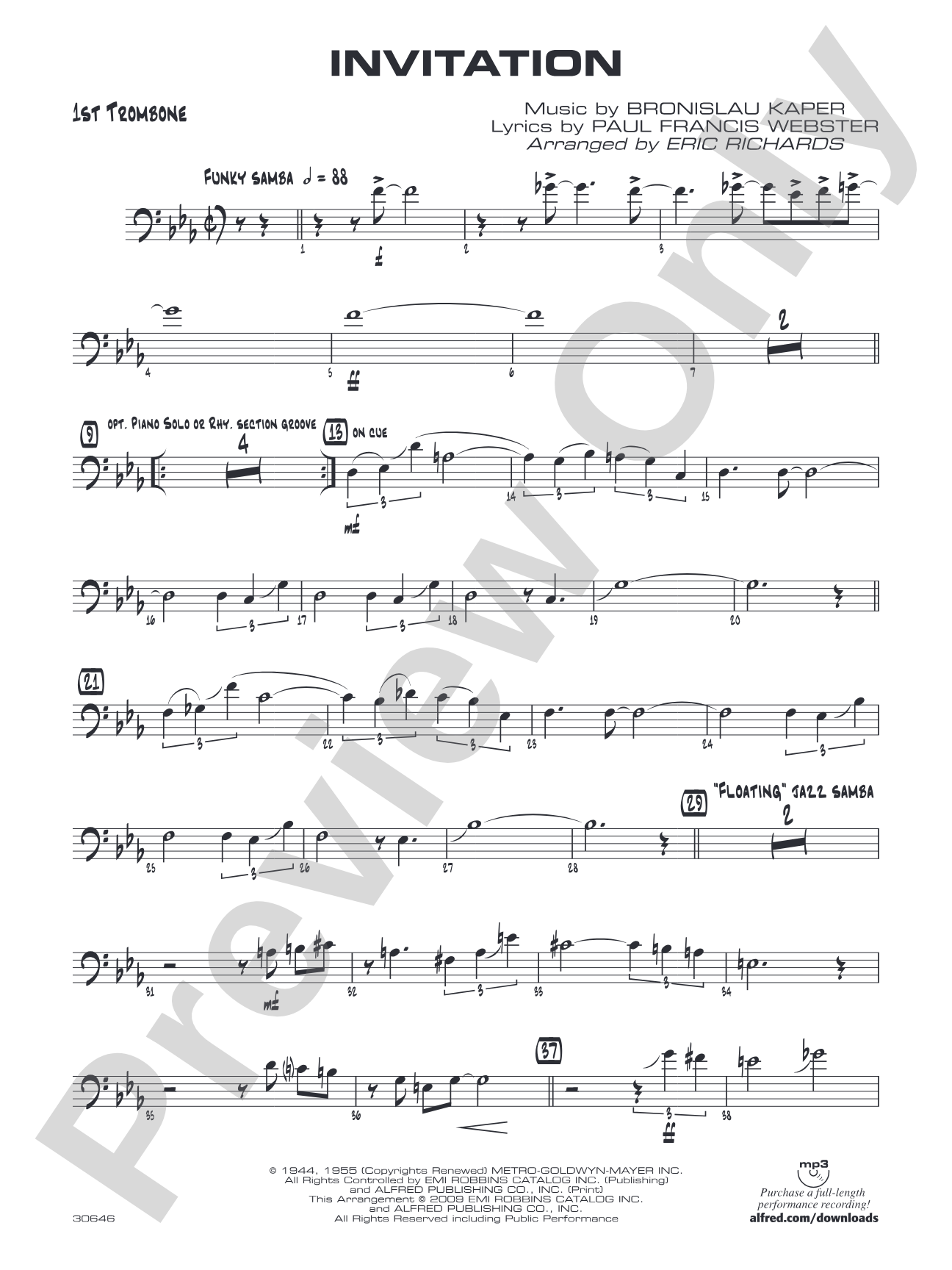 Invitation: 1st Trombone